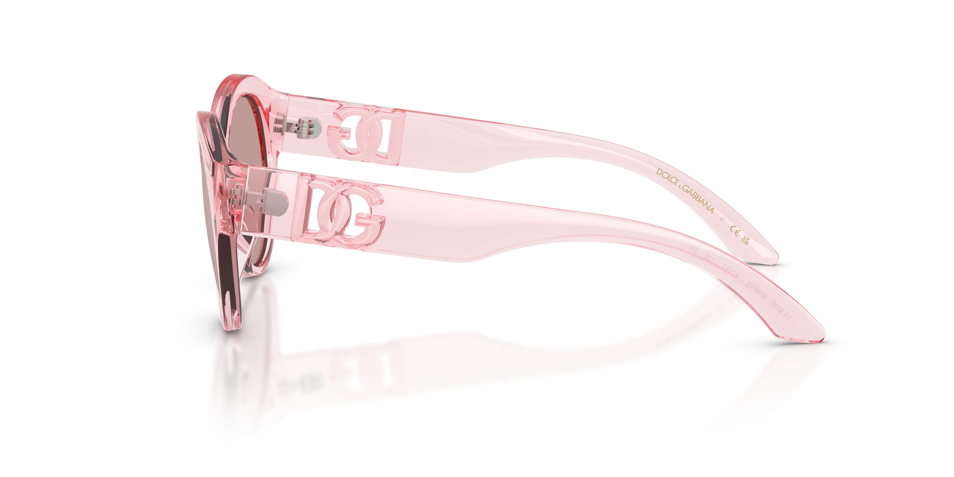 Dolce & Gabbana DX6010 3098VS Occhiali da sole Iniettato Rosa Viola Farfalla Normale - immagine 4