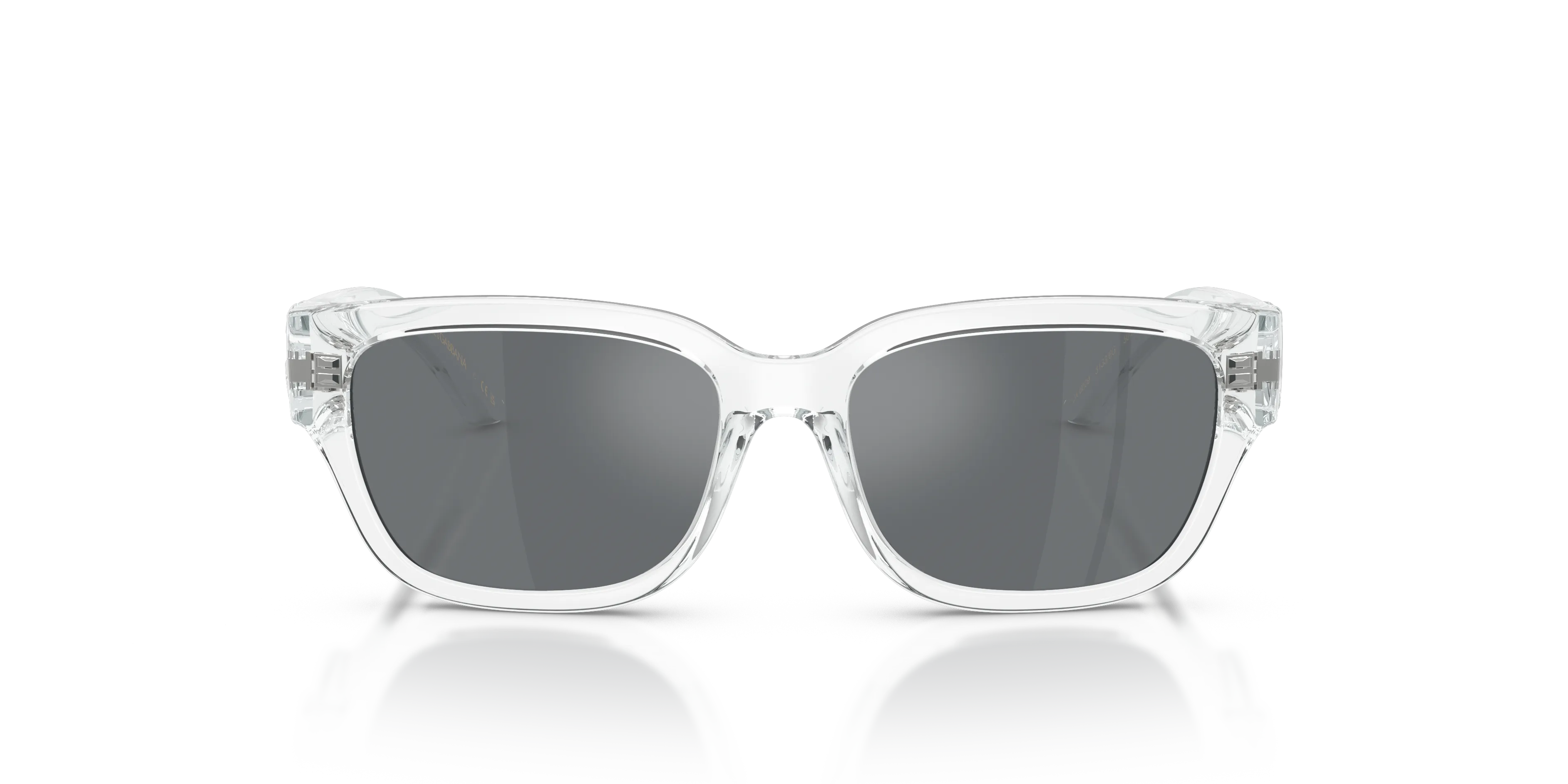 Dolce & Gabbana DX6009 31336G Occhiali da sole Iniettato Trasparente Grigio Squadrata Specchiate - immagine 3