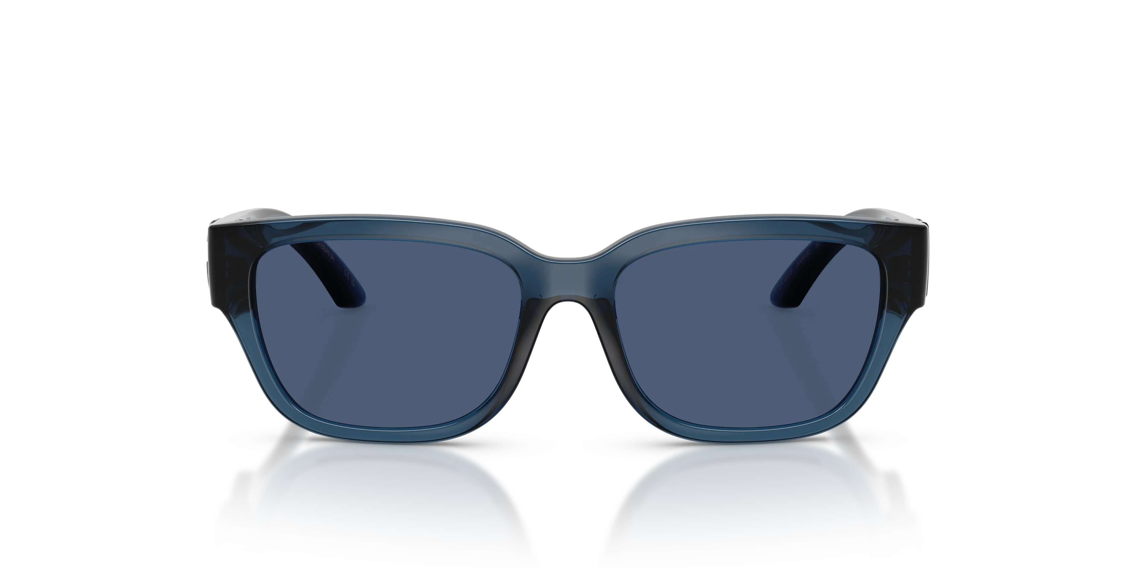Dolce & Gabbana DX6009 300980 Occhiali da sole Iniettato Blu Blu Squadrata Normale - immagine 3