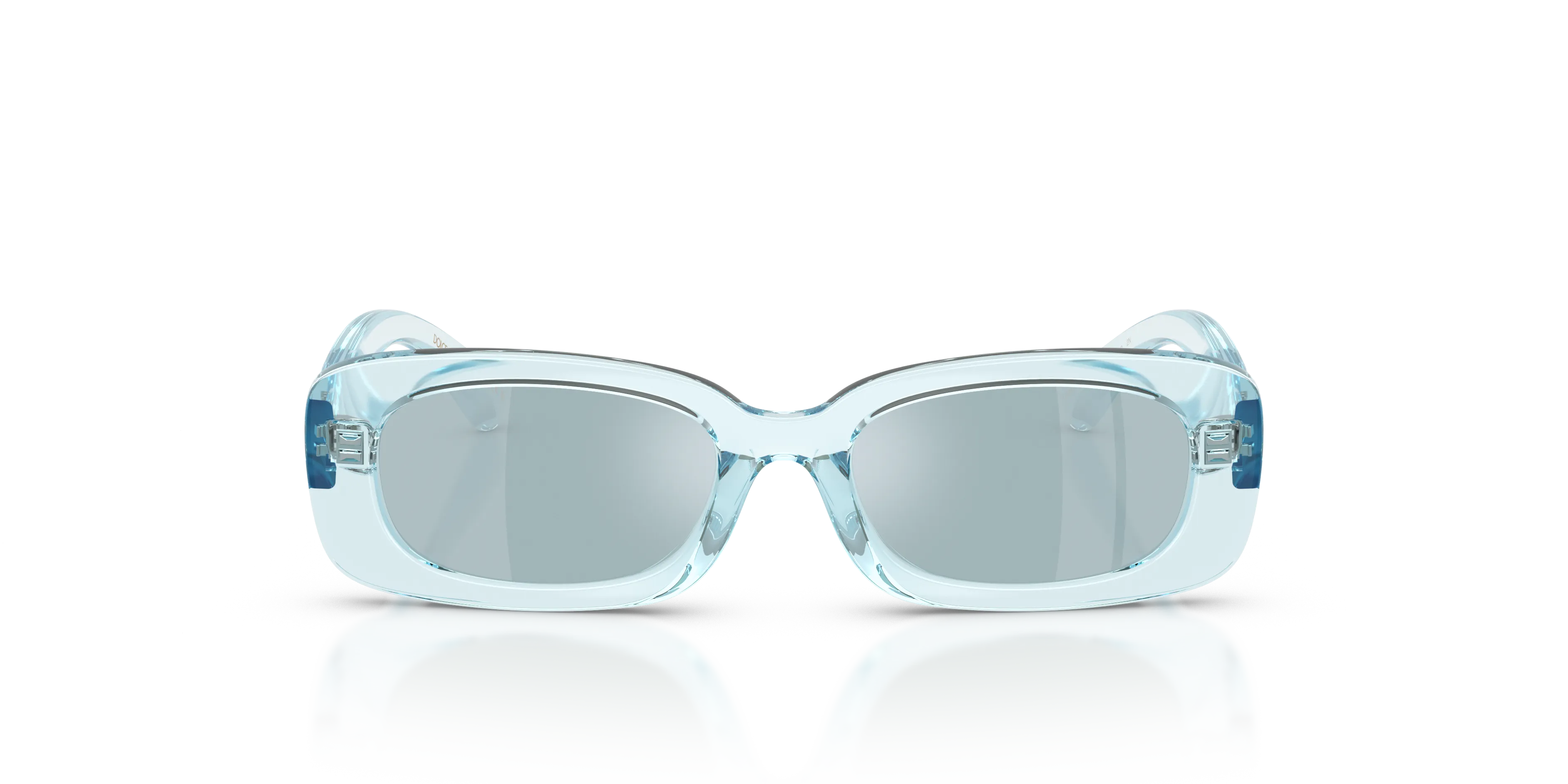 Dolce & Gabbana DX6006U 33466J Occhiali da sole Iniettato Blu Blu Squadrata Specchiate - immagine 3