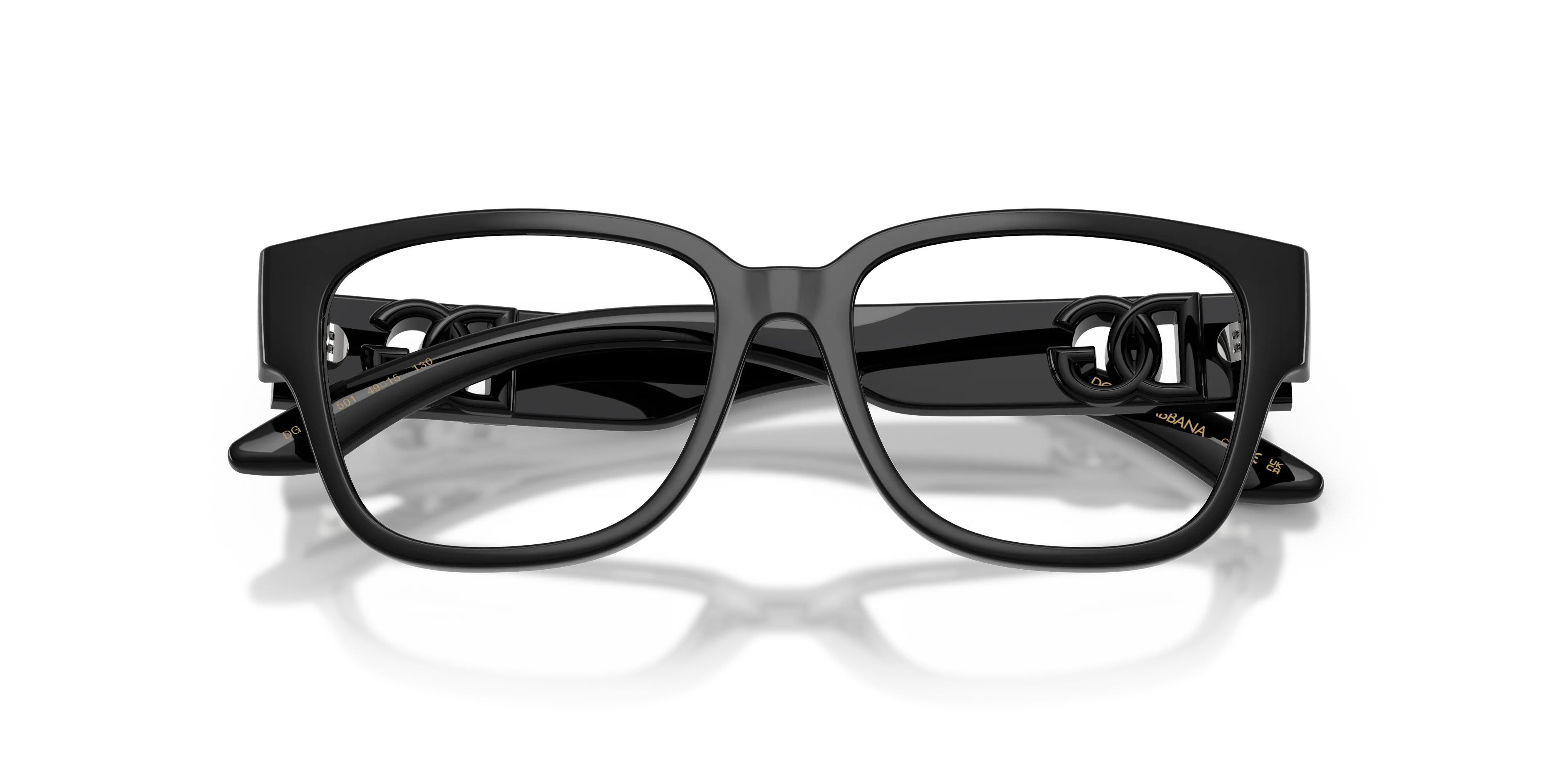 Dolce & Gabbana DX5006 501 Montature da vista Iniettato Nero Squadrata Normale - immagine 2