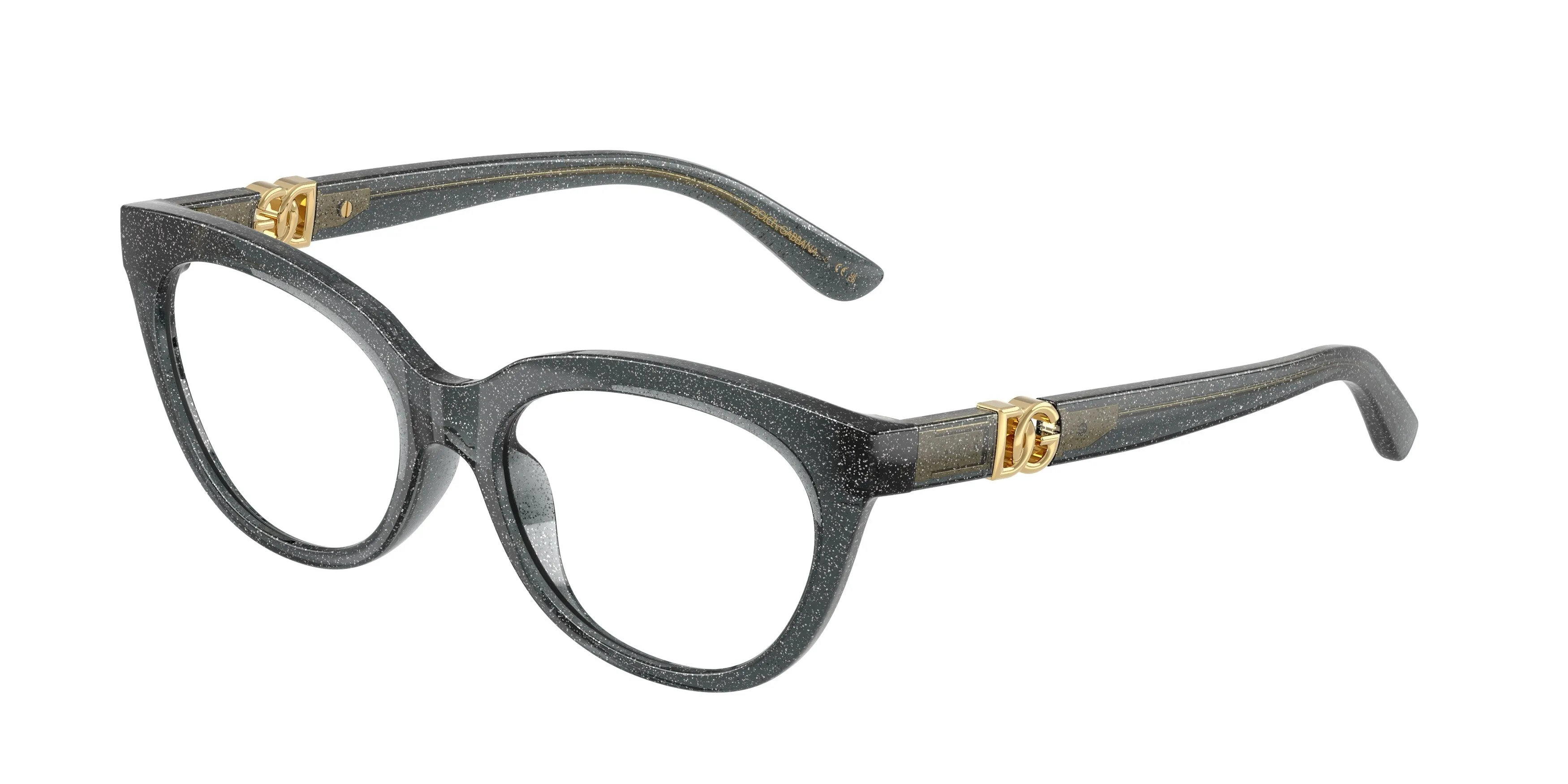 Dolce & Gabbana DX5005U 3241 Montature da vista Iniettato Nero Farfalla Normale - immagine 1