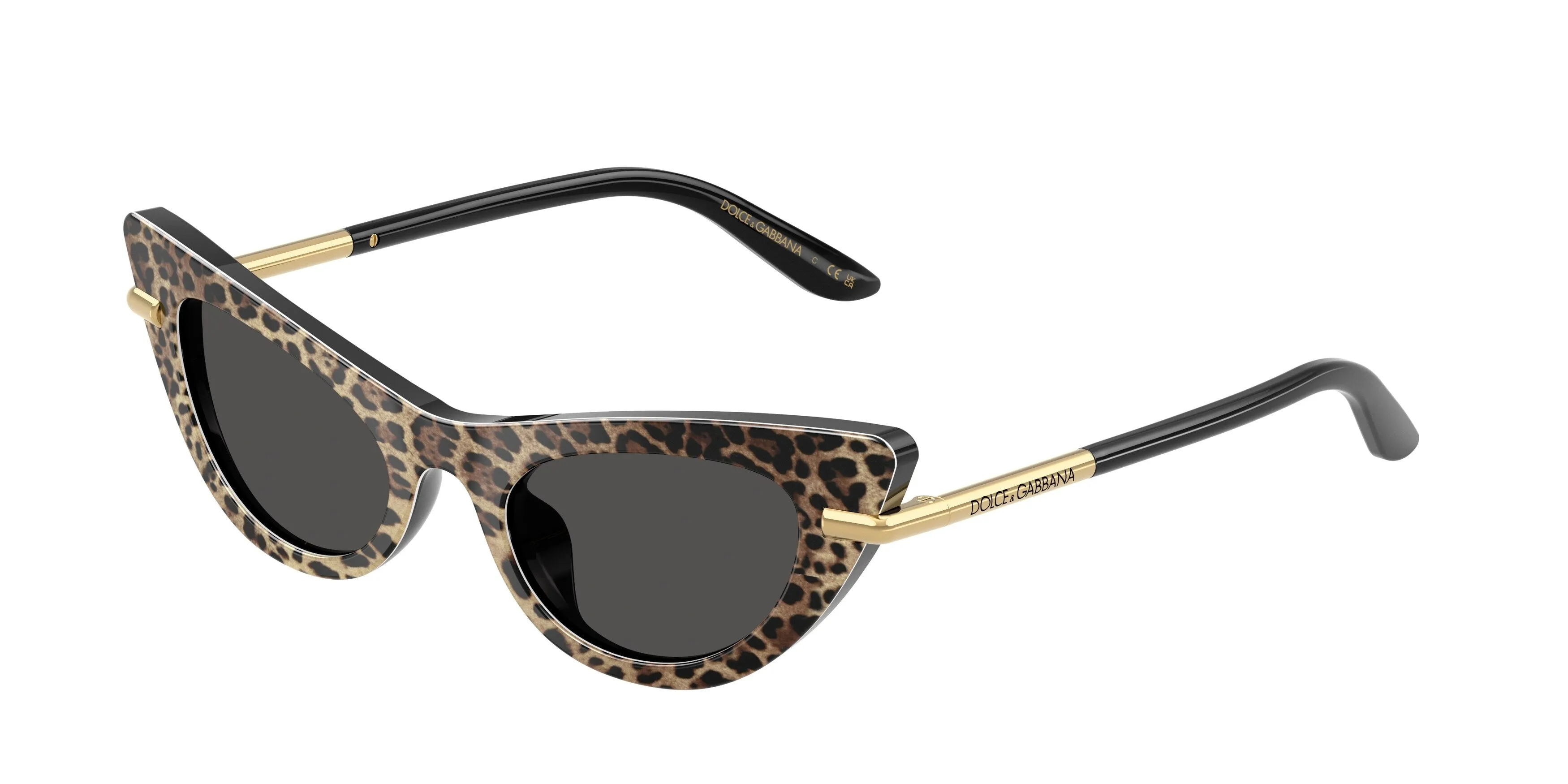 Dolce & Gabbana DX4008 316397 Occhiali da sole Acetato Marrone Grigio Cat Eye Normale - immagine 1