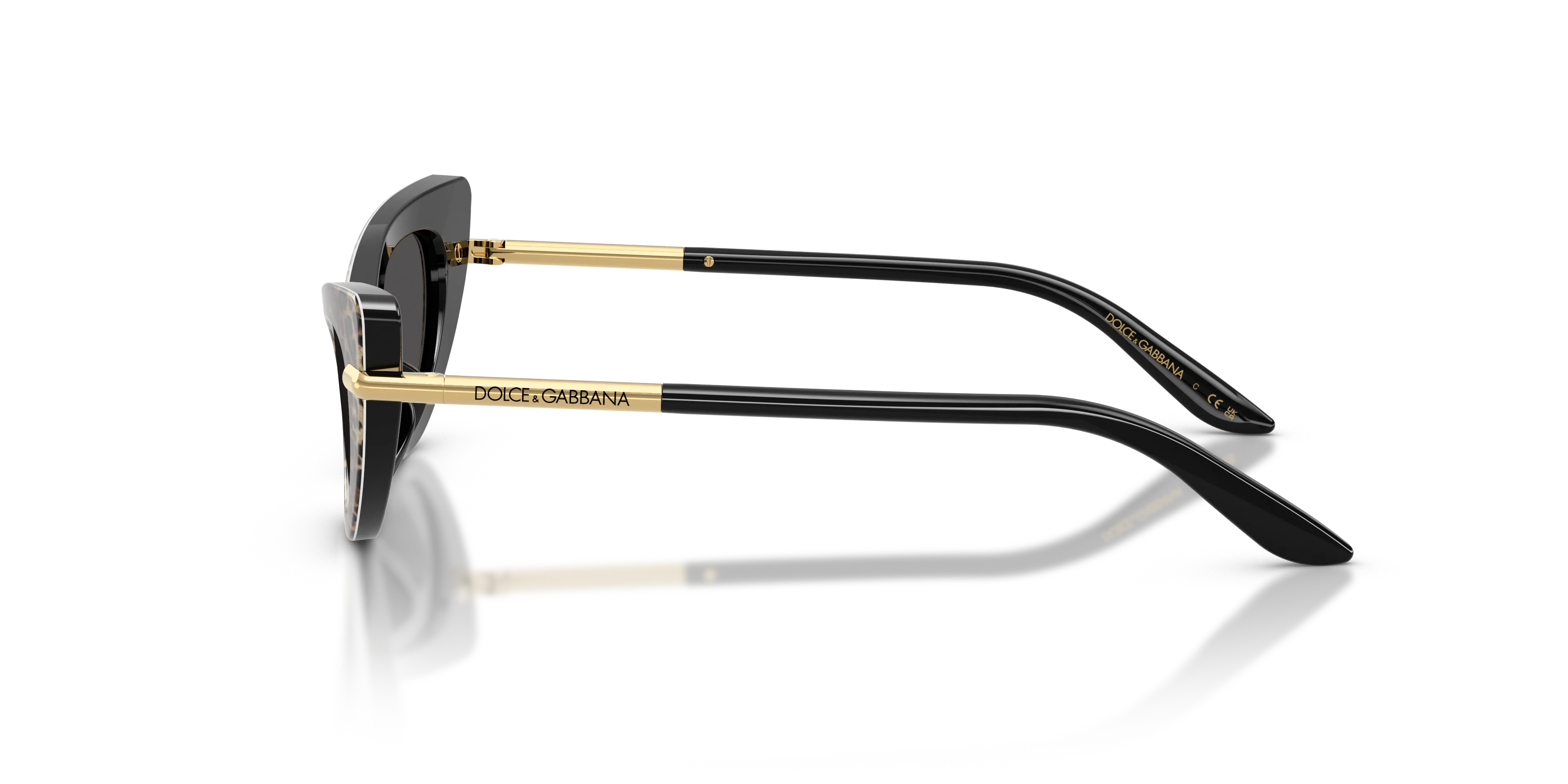 Dolce & Gabbana DX4008 316397 Occhiali da sole Acetato Marrone Grigio Cat Eye Normale - immagine 4