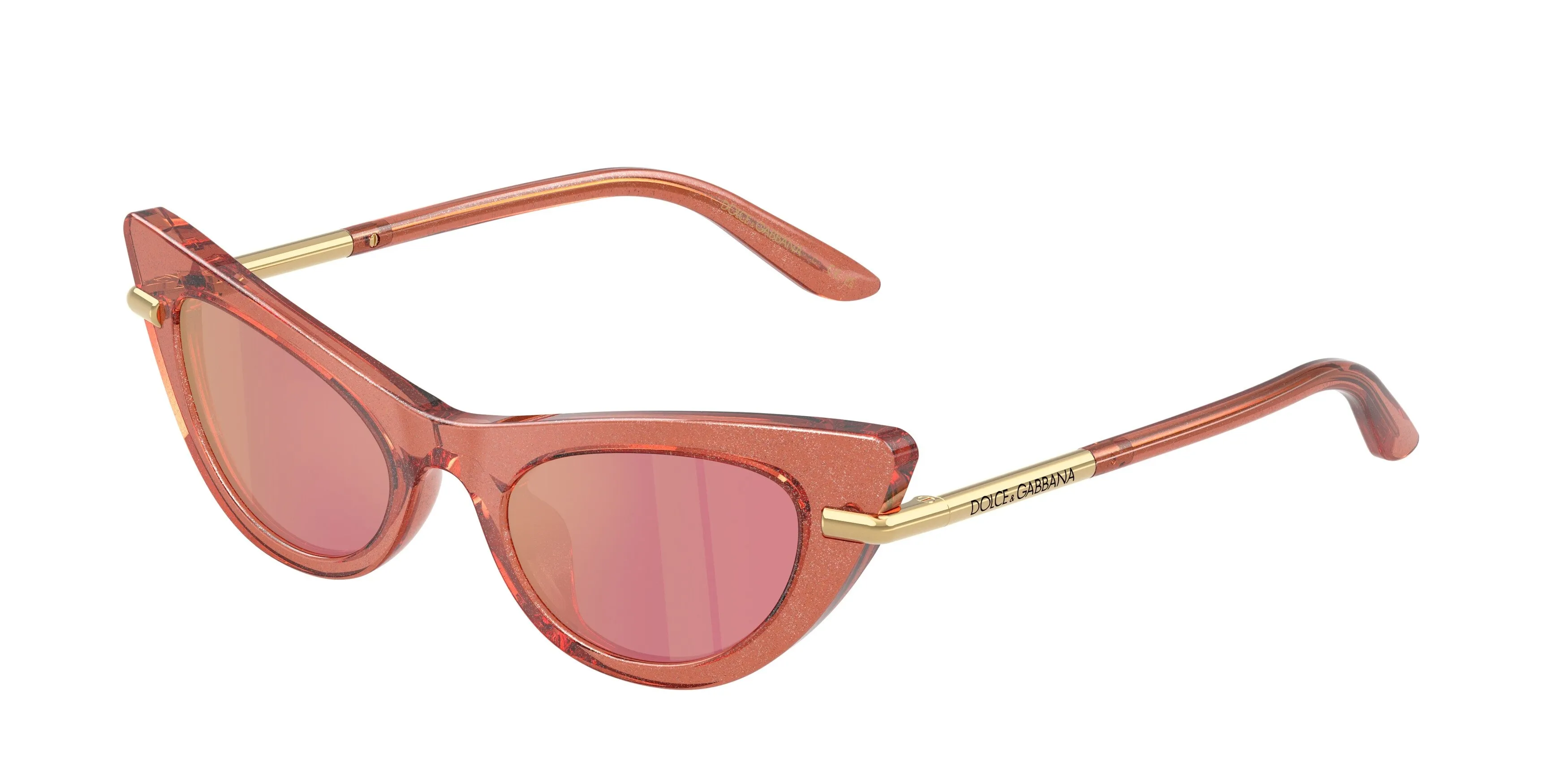 Dolce & Gabbana DX4008 3104/Z Occhiali da sole Acetato Rosa Rosa Cat Eye Specchiate - immagine 1
