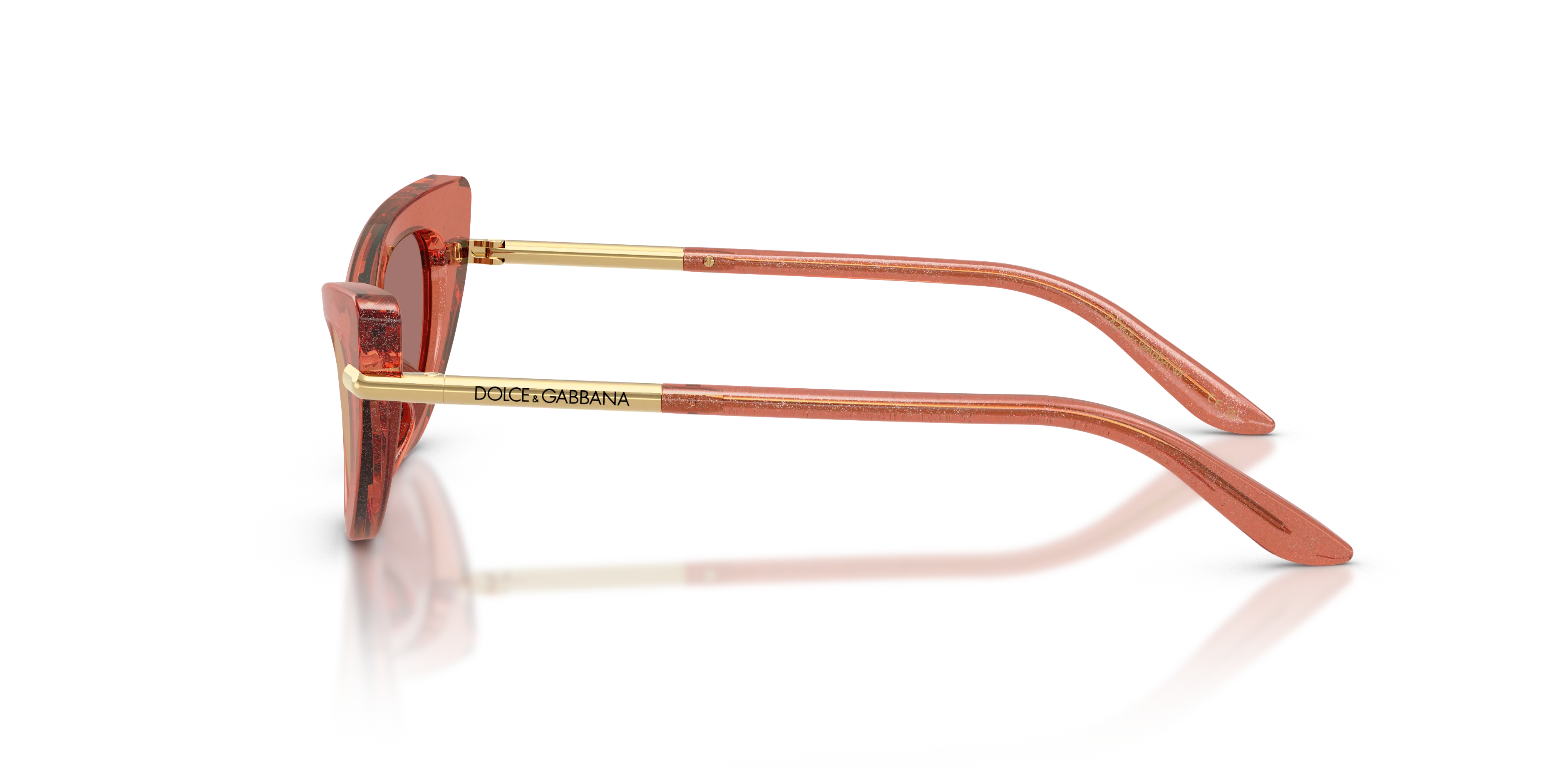 Dolce & Gabbana DX4008 3104/Z Occhiali da sole Acetato Rosa Rosa Cat Eye Specchiate - immagine 4