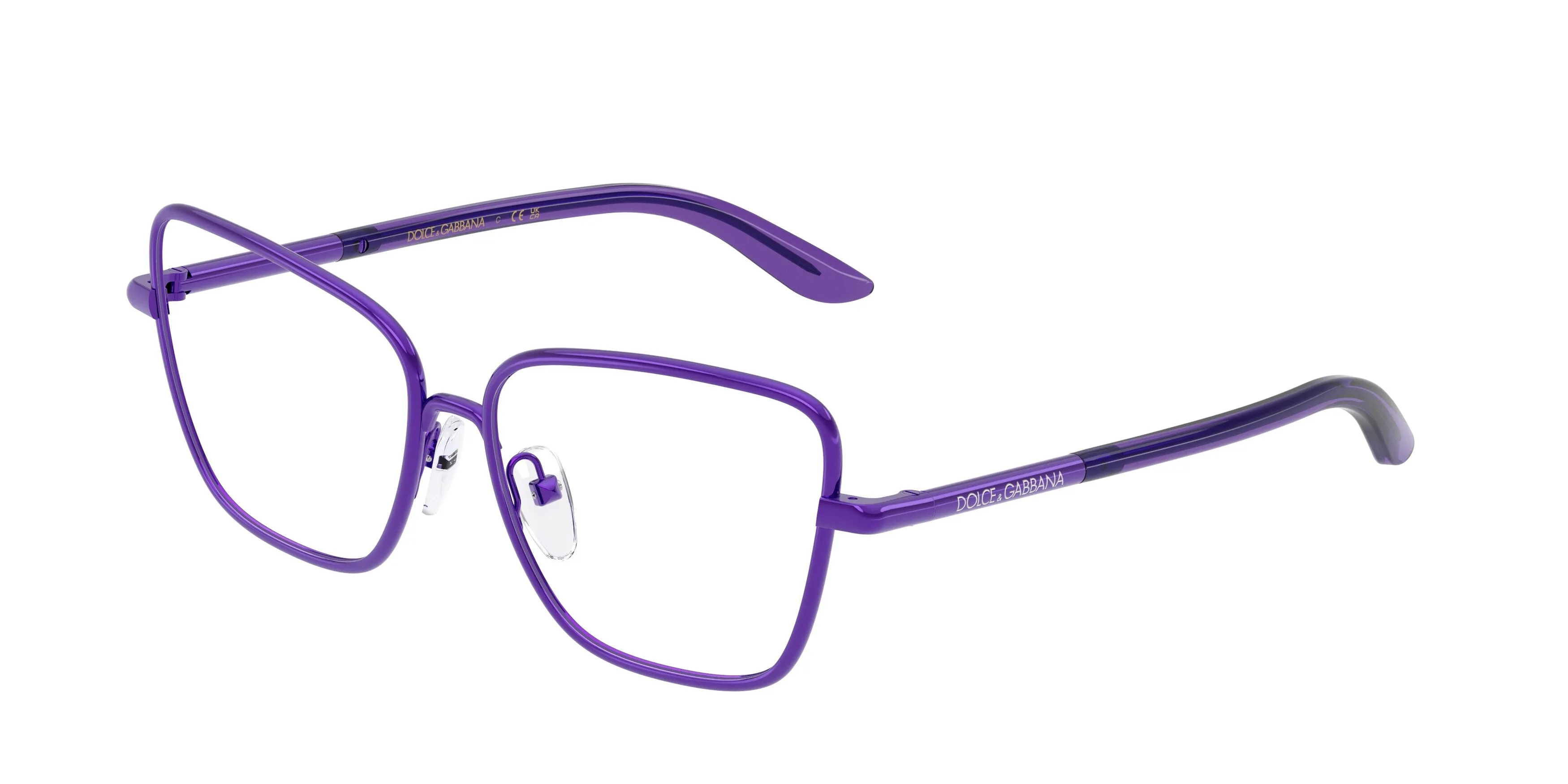 Dolce & Gabbana DX1102 1368 Montature da vista Metallo Viola Farfalla Normale - immagine 1