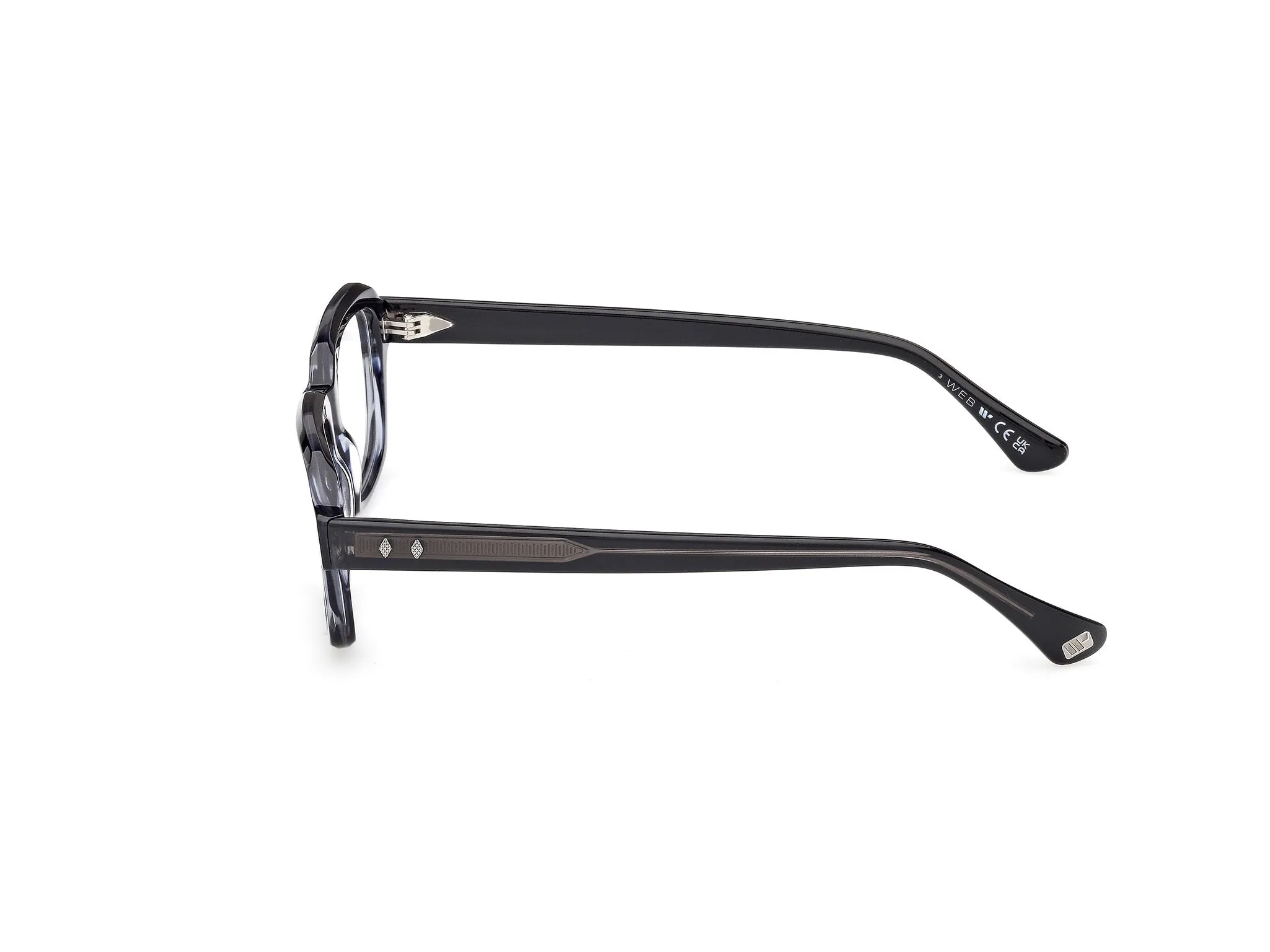 Web WE5466 092 Montature da vista Acetato Blu Squadrata Normale - immagine 3