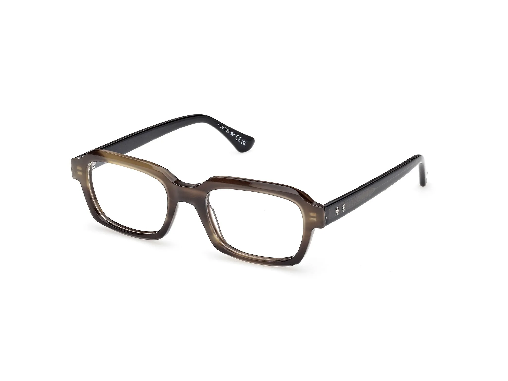 Web WE5466 050 Montature da vista Acetato Marrone Squadrata Normale - immagine 1