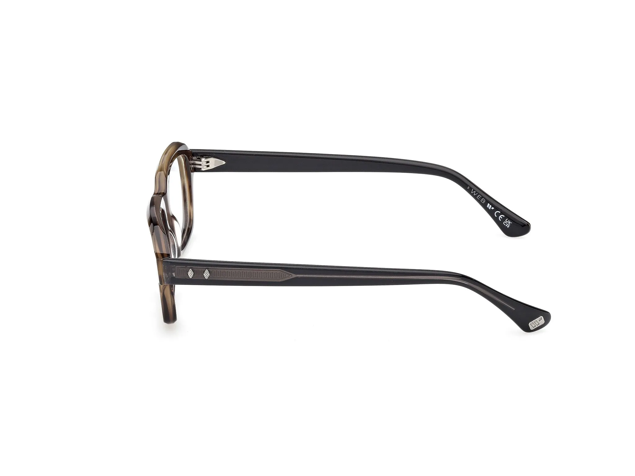 Web WE5466 050 Montature da vista Acetato Marrone Squadrata Normale - immagine 3