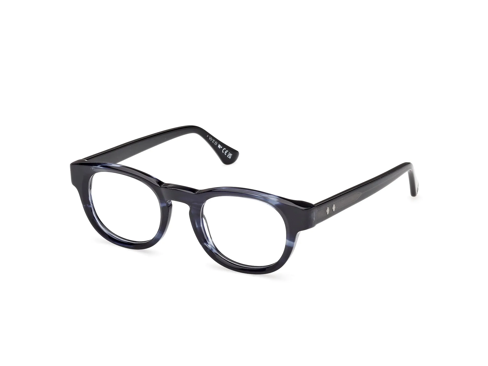 Web WE5465 092 Montature da vista Acetato Blu Rotonda Normale - immagine 1