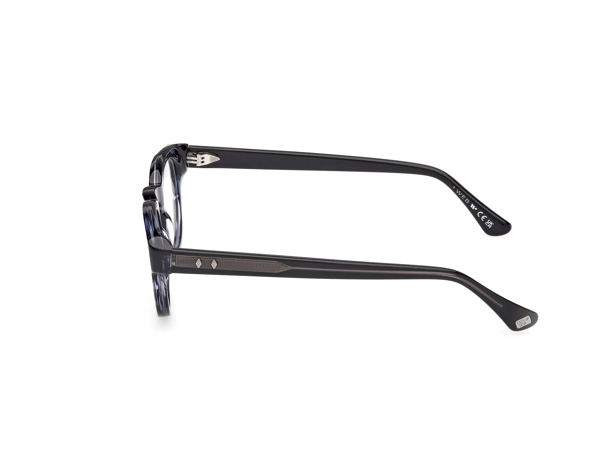 Web WE5465 092 Montature da vista Acetato Blu Rotonda Normale - immagine 3