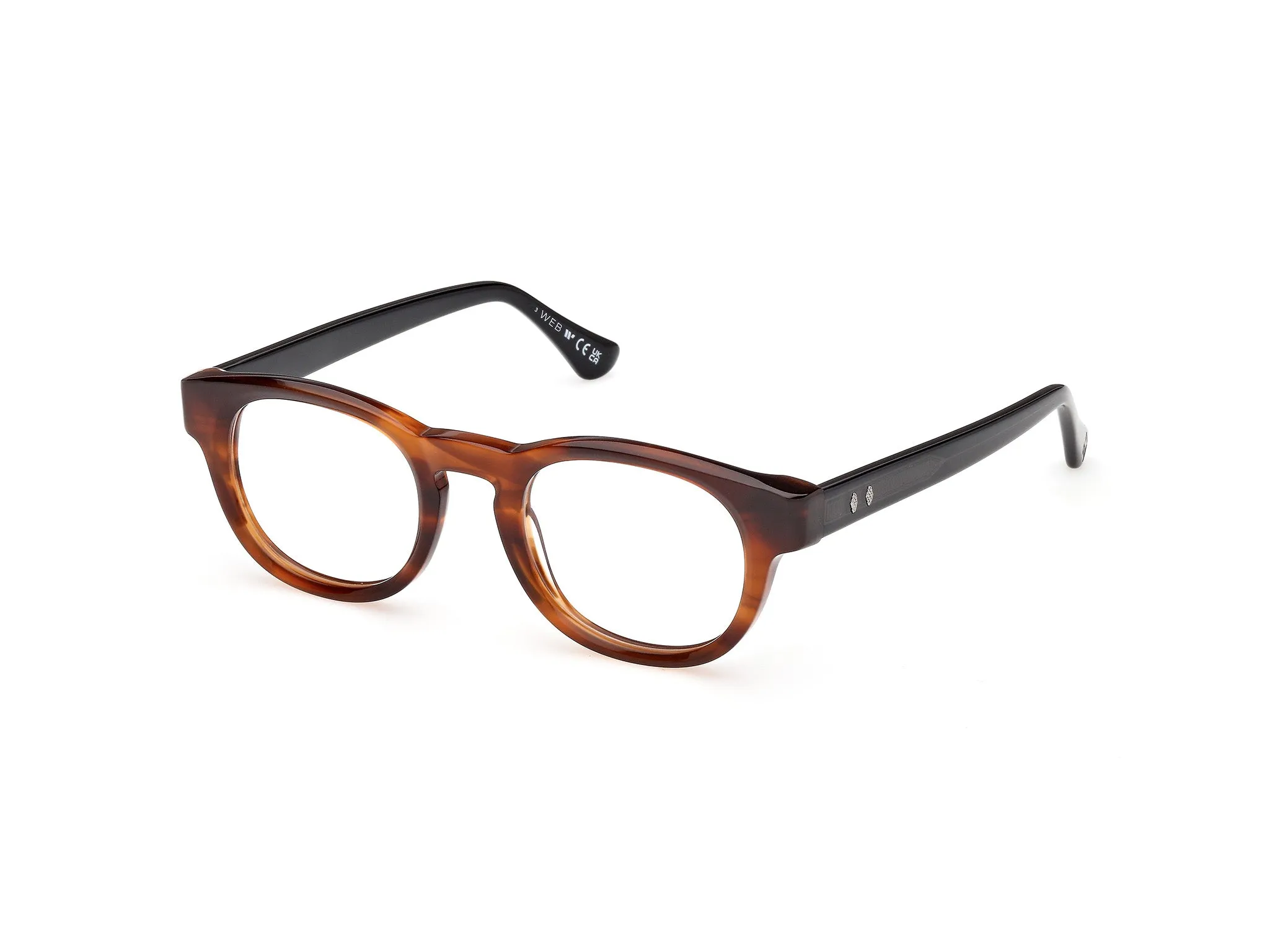 Web WE5465 047 Montature da vista Acetato Marrone Rotonda Normale - immagine 1