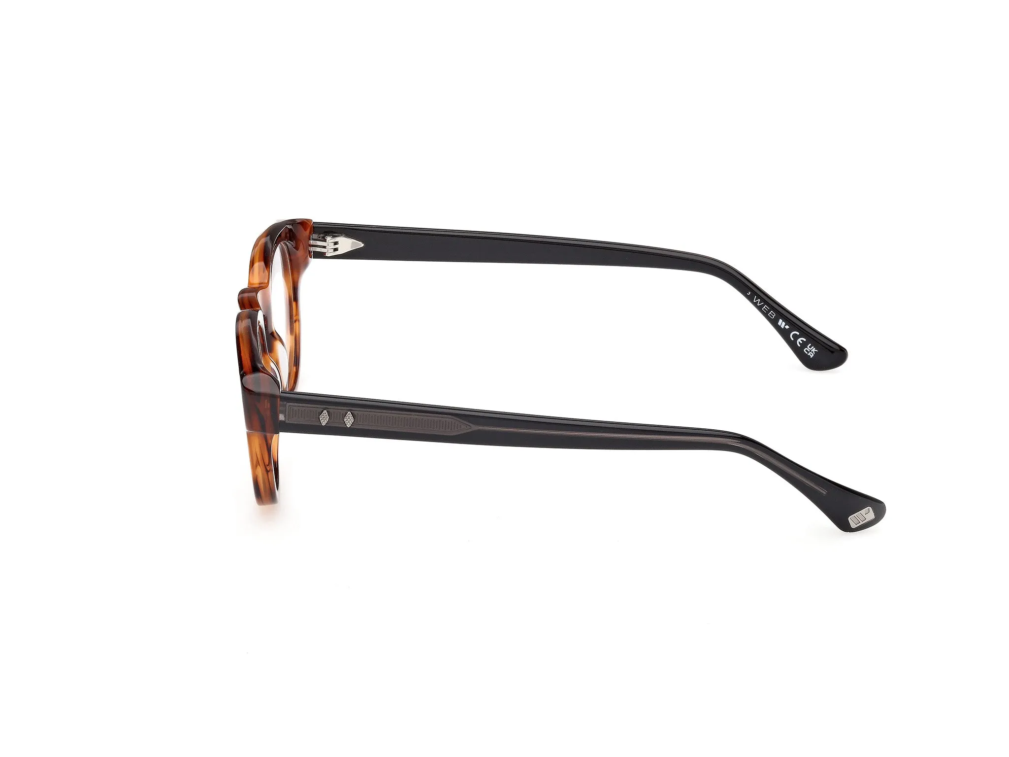 Web WE5465 047 Montature da vista Acetato Marrone Rotonda Normale - immagine 3