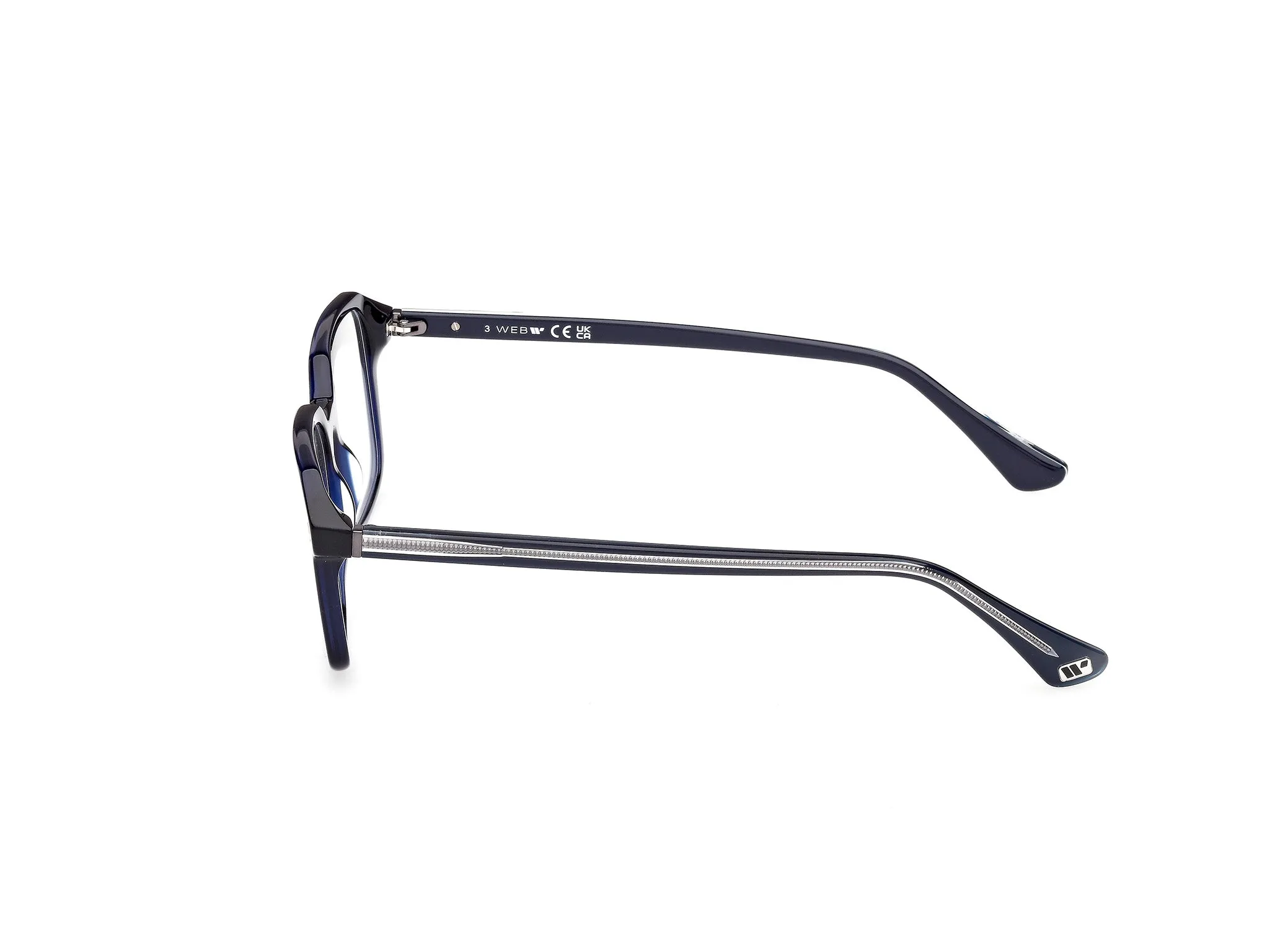 Web WE5463 092 Montature da vista Acetato Blu Squadrata Normale - immagine 3