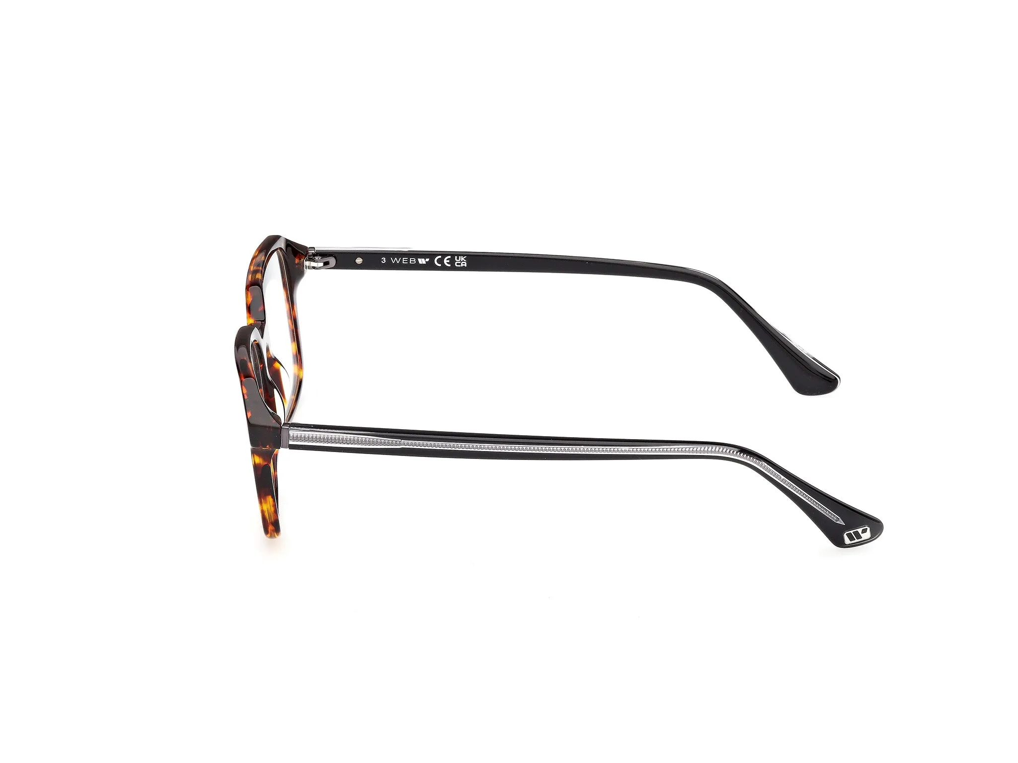 Web WE5463 056 Montature da vista Acetato Havana Squadrata Normale - immagine 3