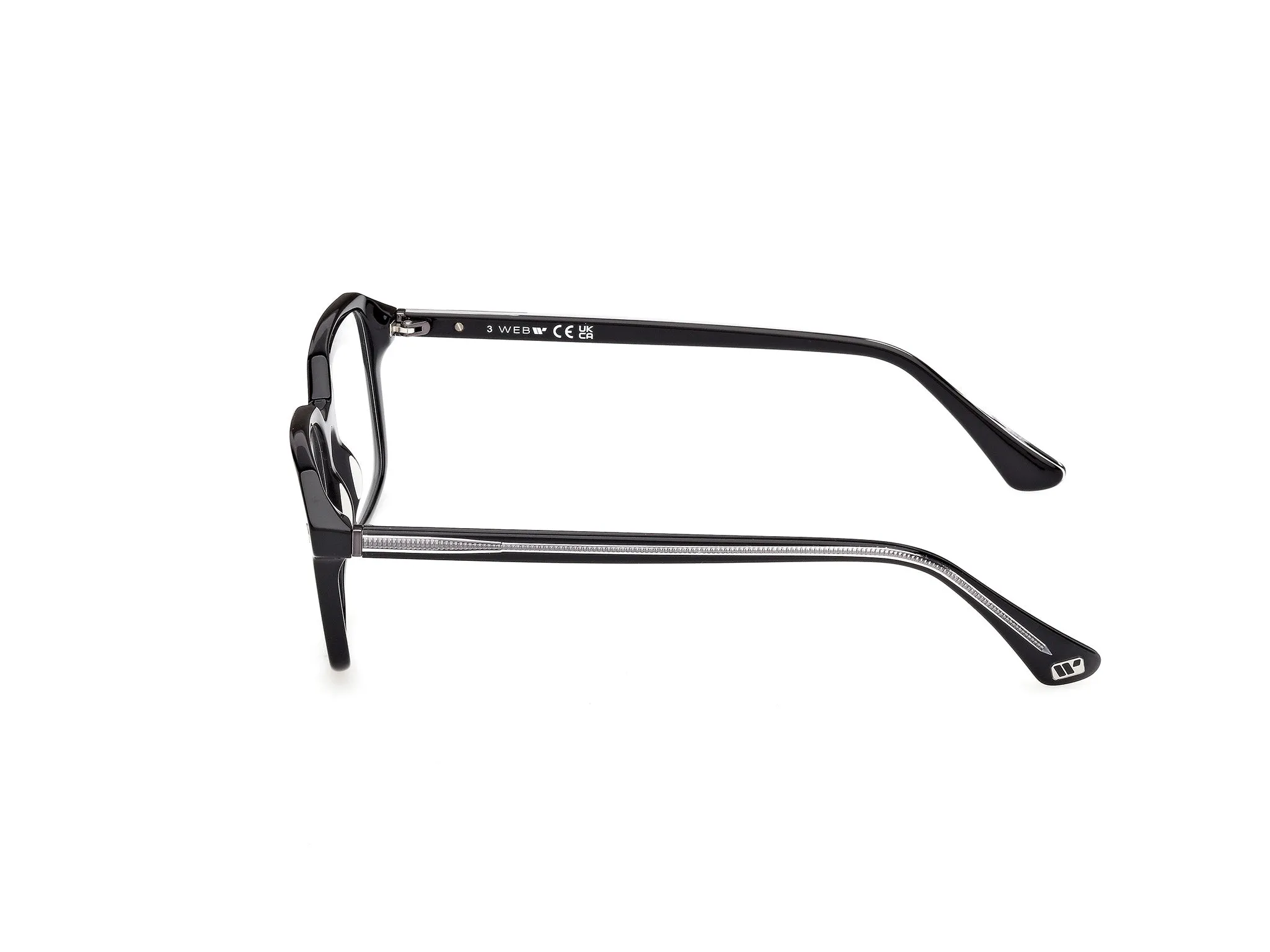 Web WE5463 005 Montature da vista Acetato Nero Squadrata Normale - immagine 3