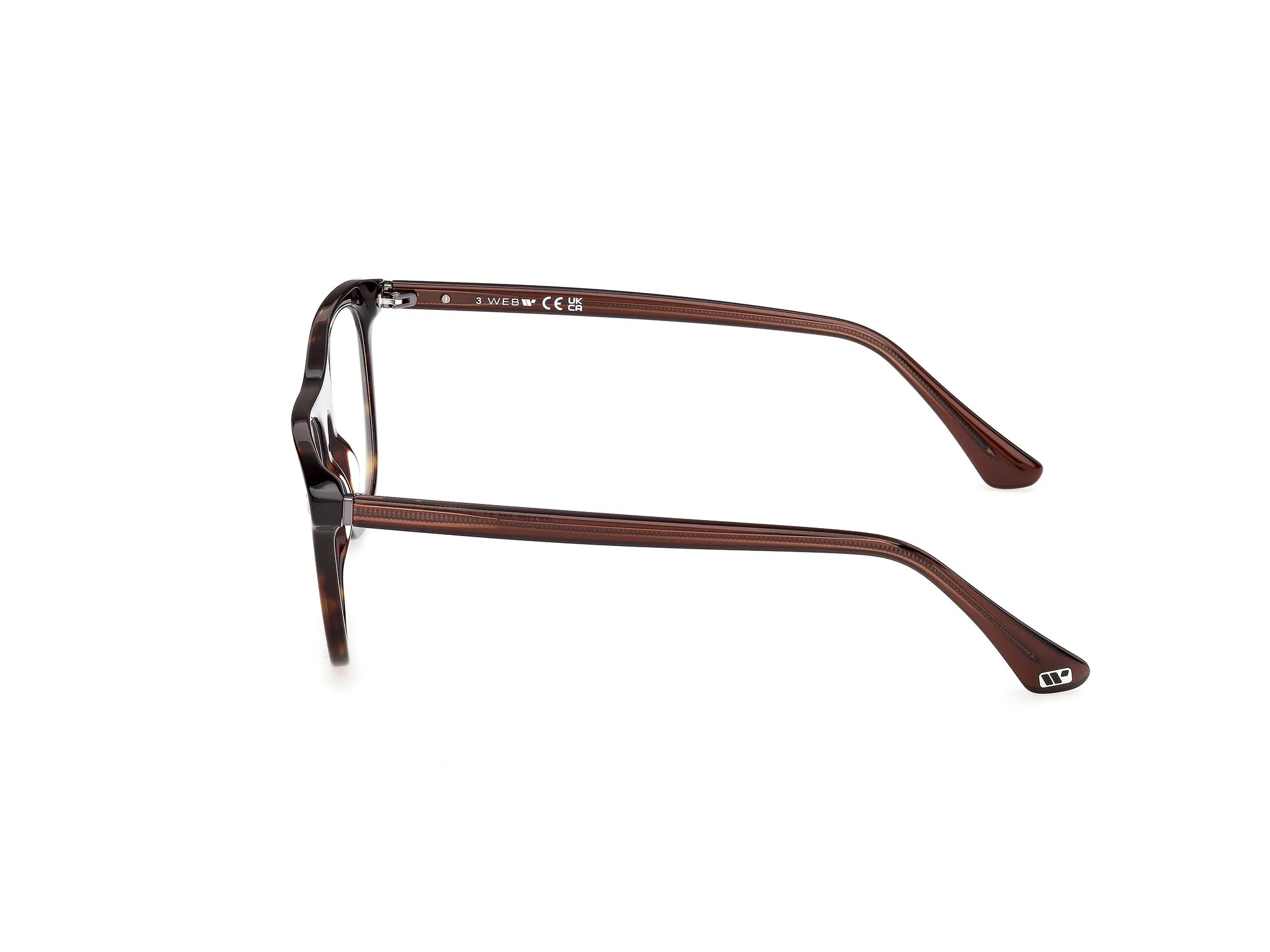 Web WE5462 052 Montature da vista Acetato Havana Squadrata Normale - immagine 3