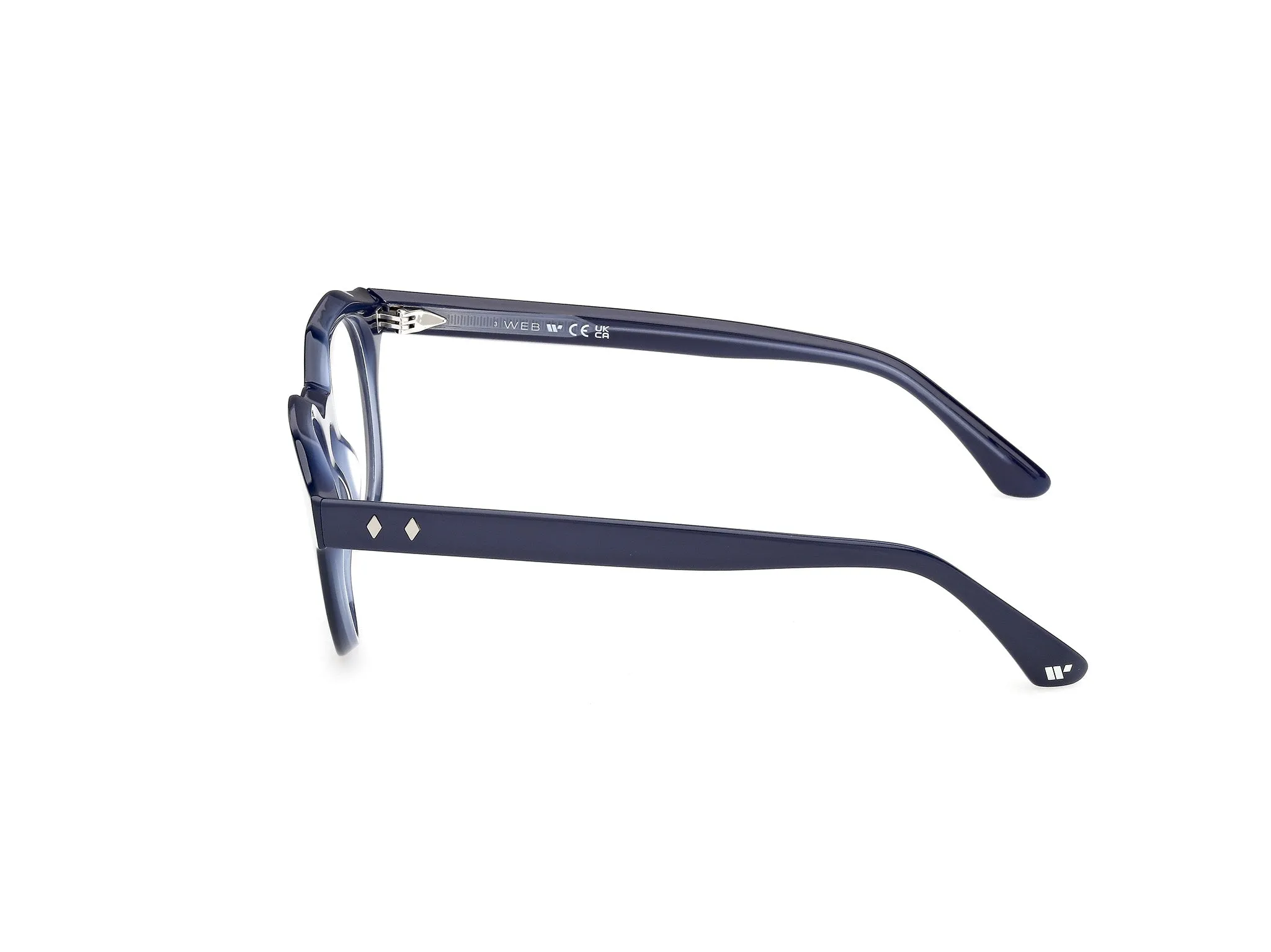 Web WE5461 092 Montature da vista Acetato Blu Rotonda Normale - immagine 3