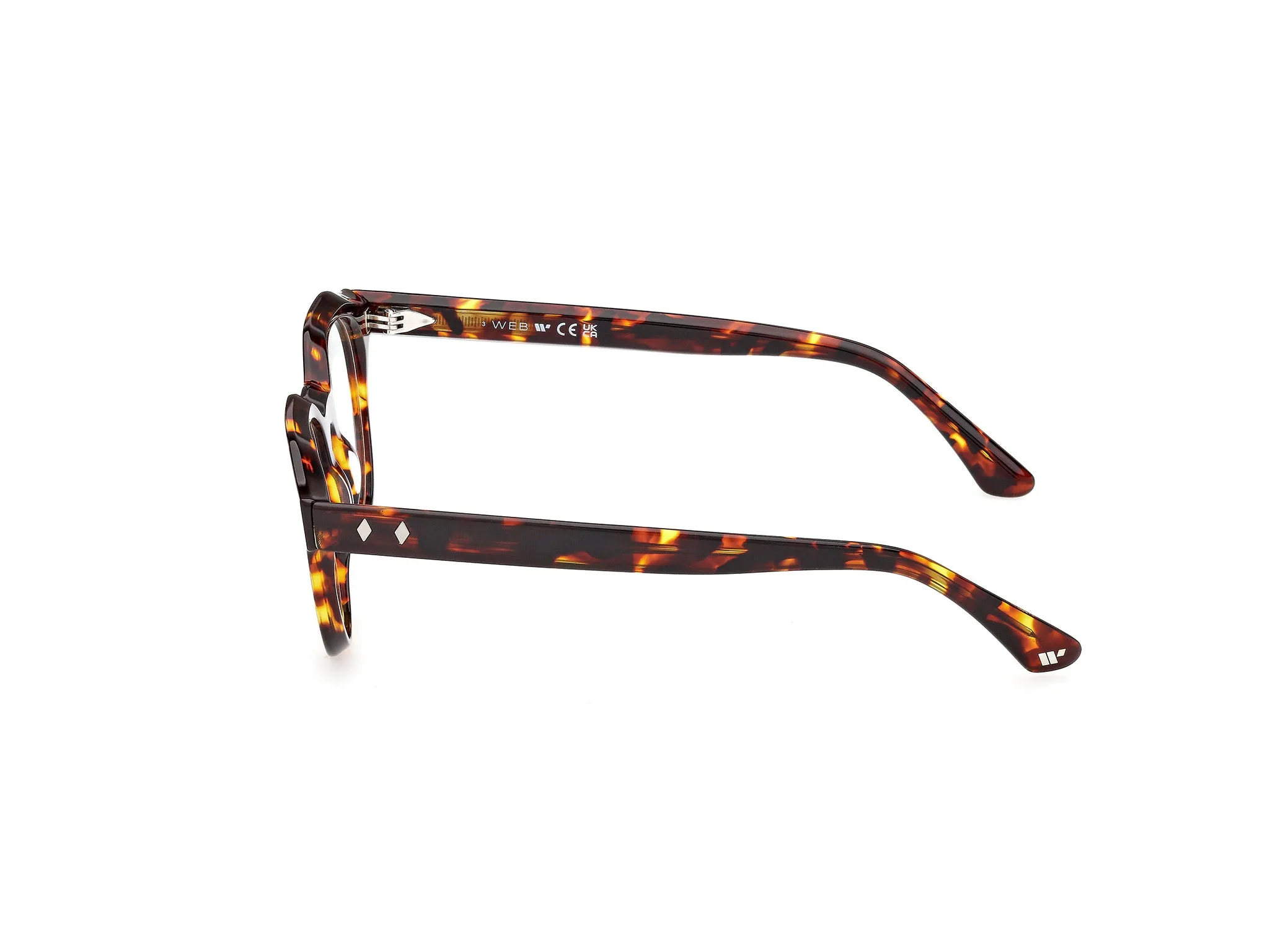 Web WE5461 055 Montature da vista Acetato Havana Rotonda Normale - immagine 3
