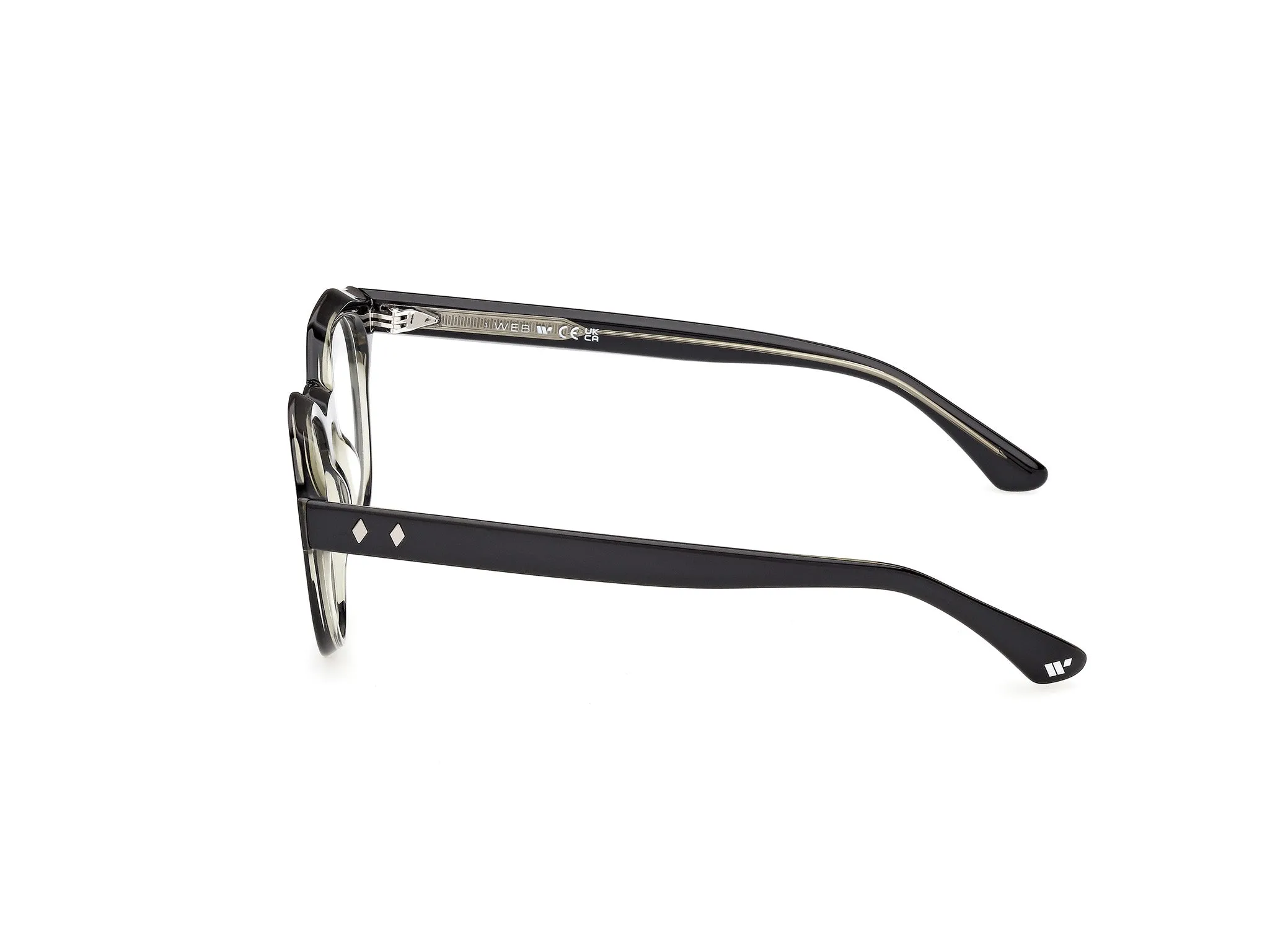 Web WE5461 005 Montature da vista Acetato Nero Rotonda Normale - immagine 3