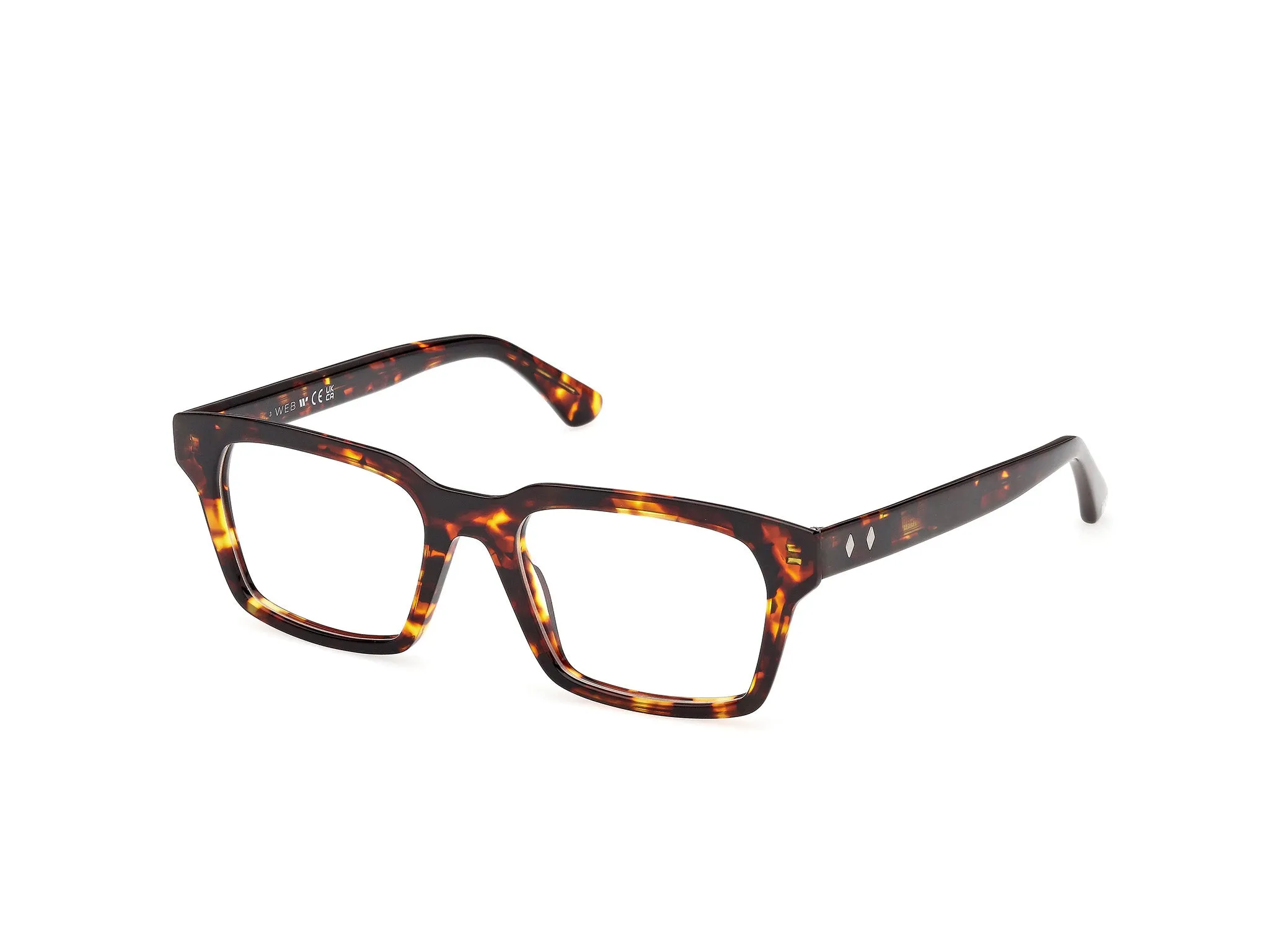 Web WE5459 055 Montature da vista Acetato Havana Squadrata Normale - immagine 1