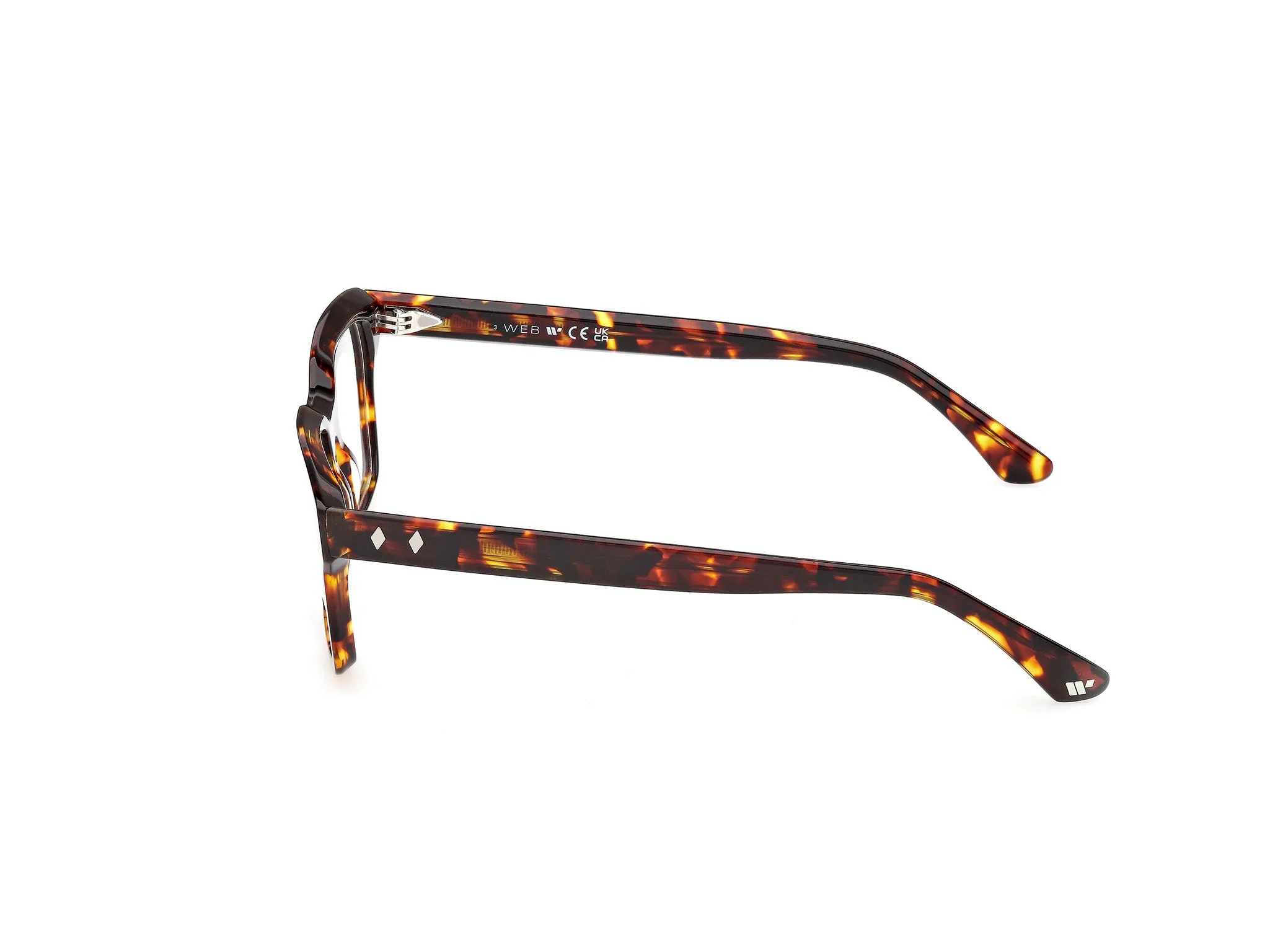 Web WE5459 055 Montature da vista Acetato Havana Squadrata Normale - immagine 3
