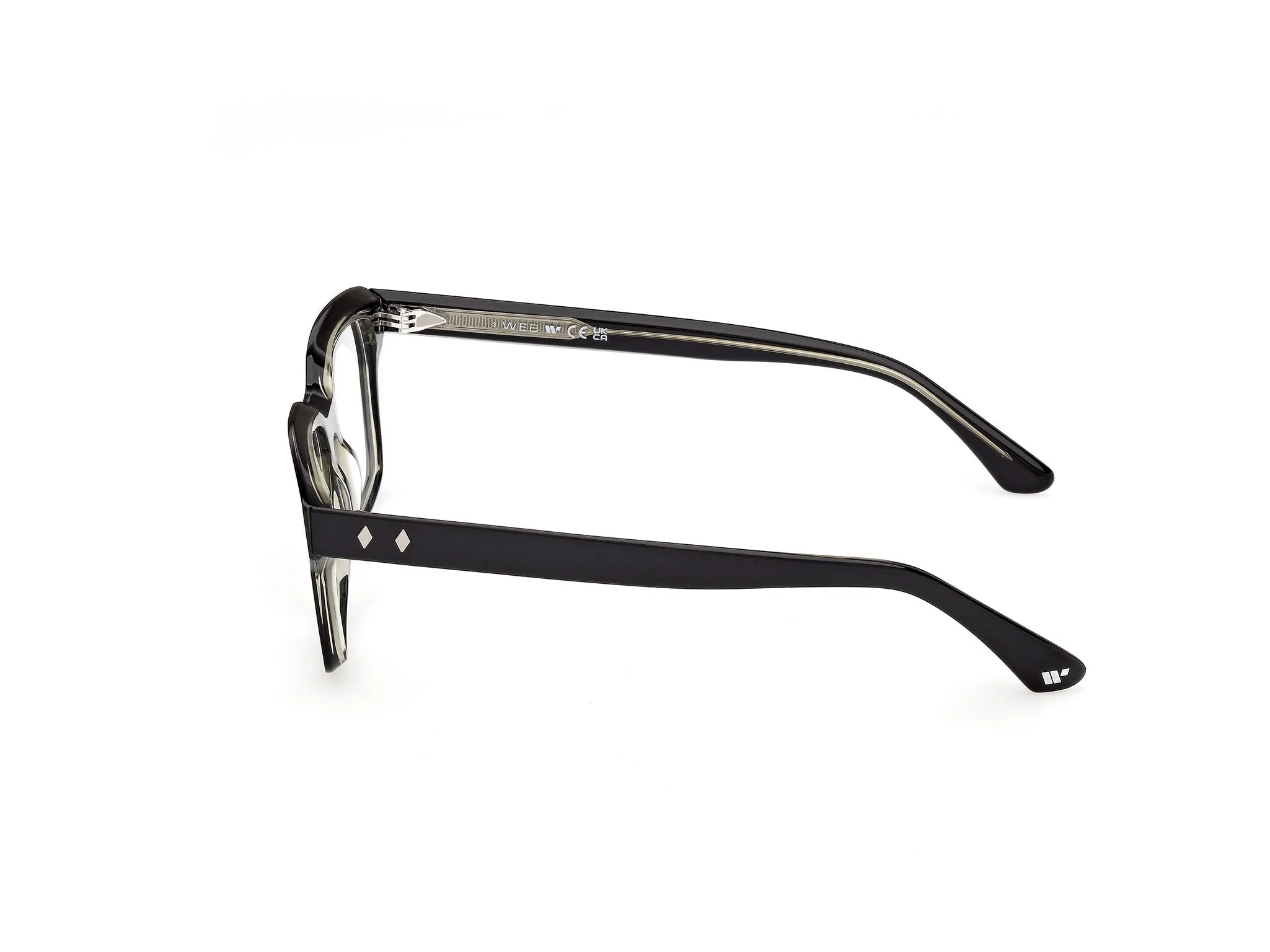 Web WE5459 005 Montature da vista Acetato Nero Squadrata Normale - immagine 3