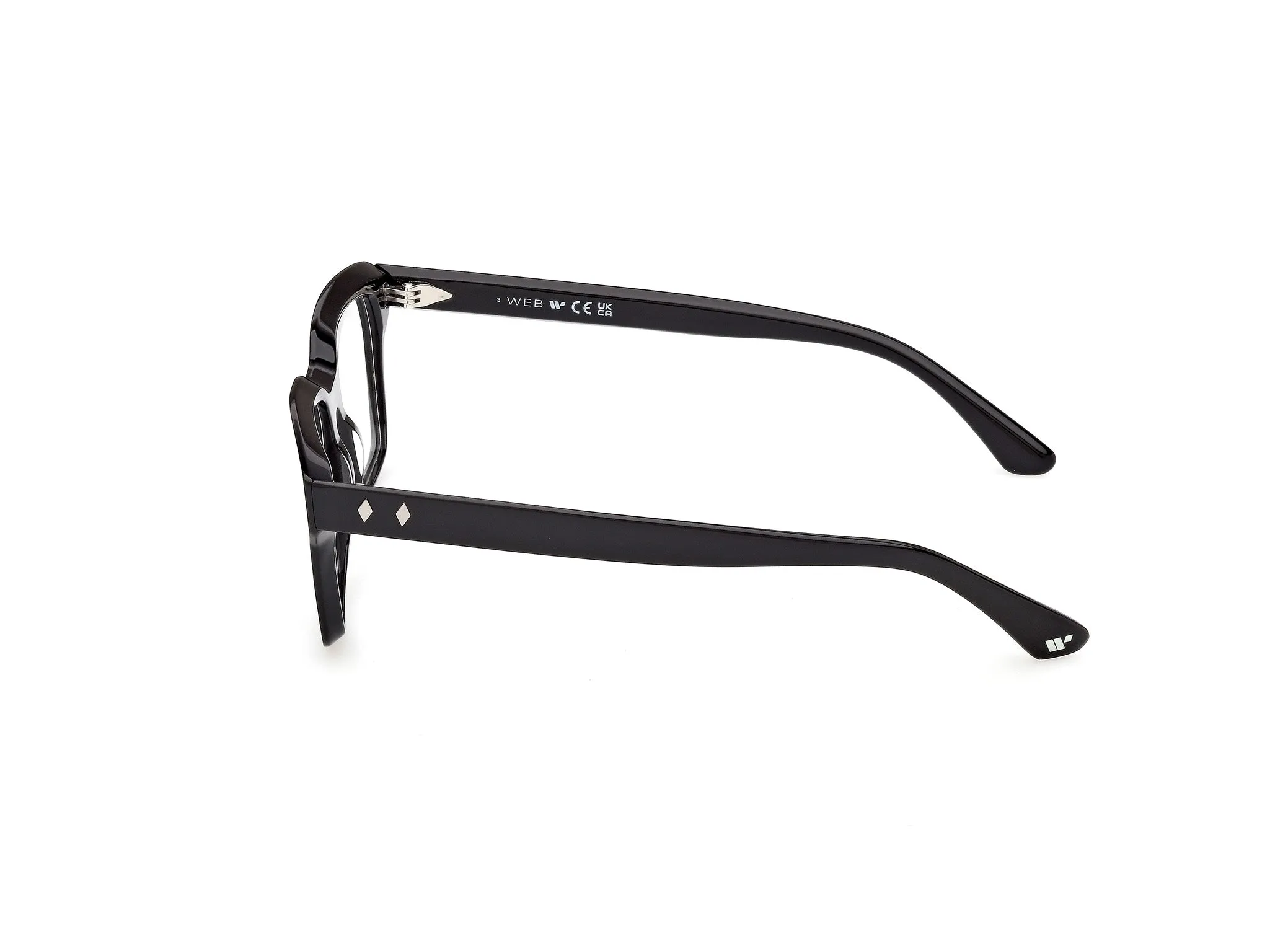 Web WE5459 001 Montature da vista Acetato Nero Squadrata Normale - immagine 3