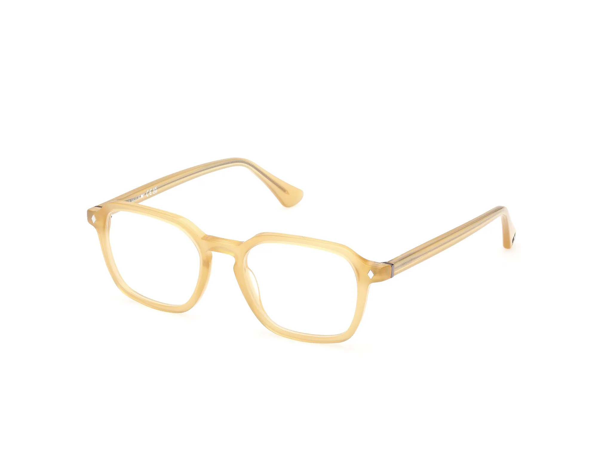 Web WE5428 041 Montature da vista Acetato Giallo Geometrica Normale - immagine 1