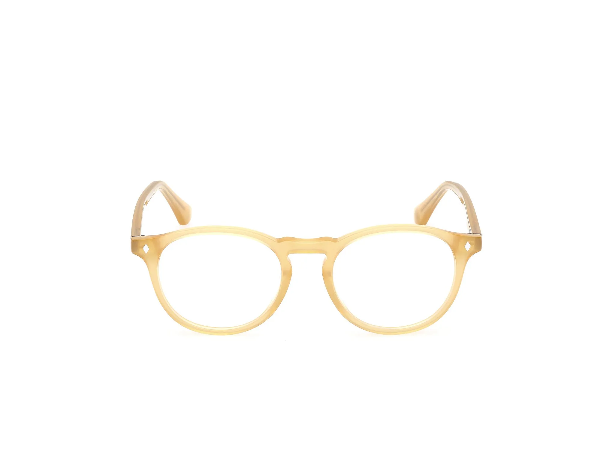 Web WE5387 041 Montature da vista Acetato Giallo Rotonda Normale - immagine 2