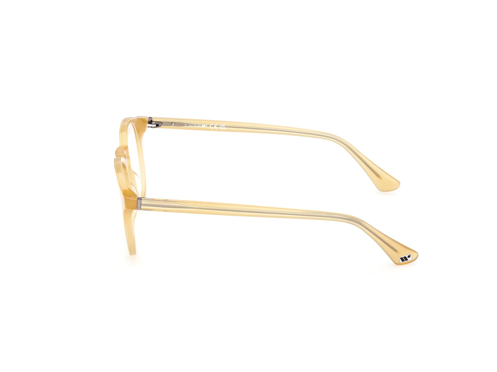 Web WE5387 041 Montature da vista Acetato Giallo Rotonda Normale - immagine 3