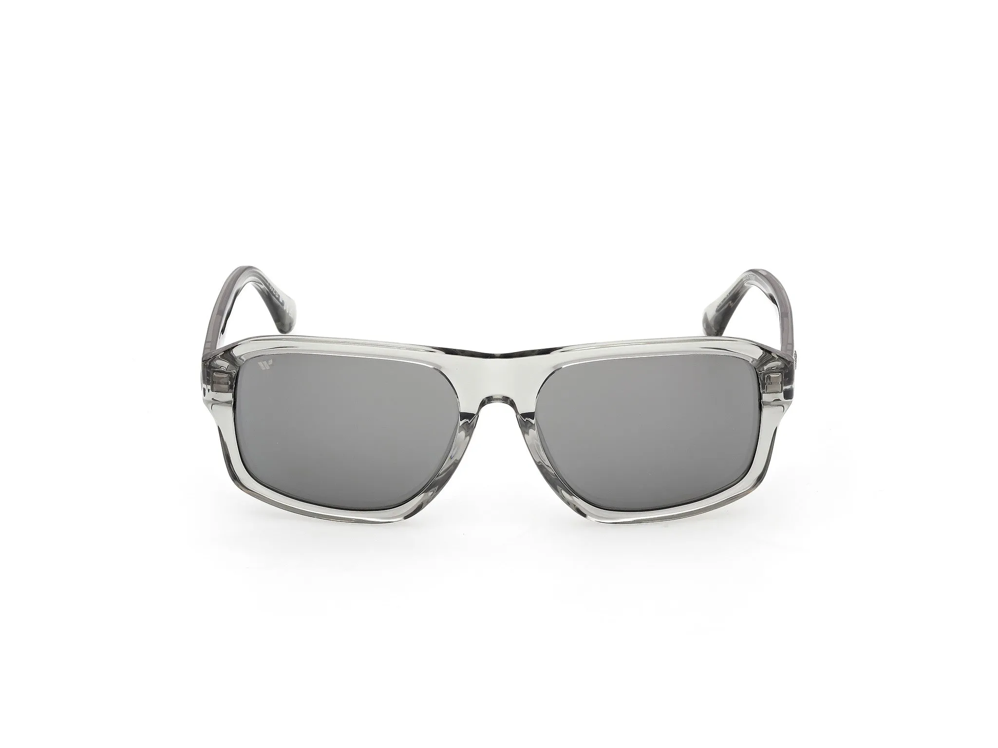 Web WE0393 93C Occhiali da sole Acetato Verde Fumo Squadrata Normale - immagine 2