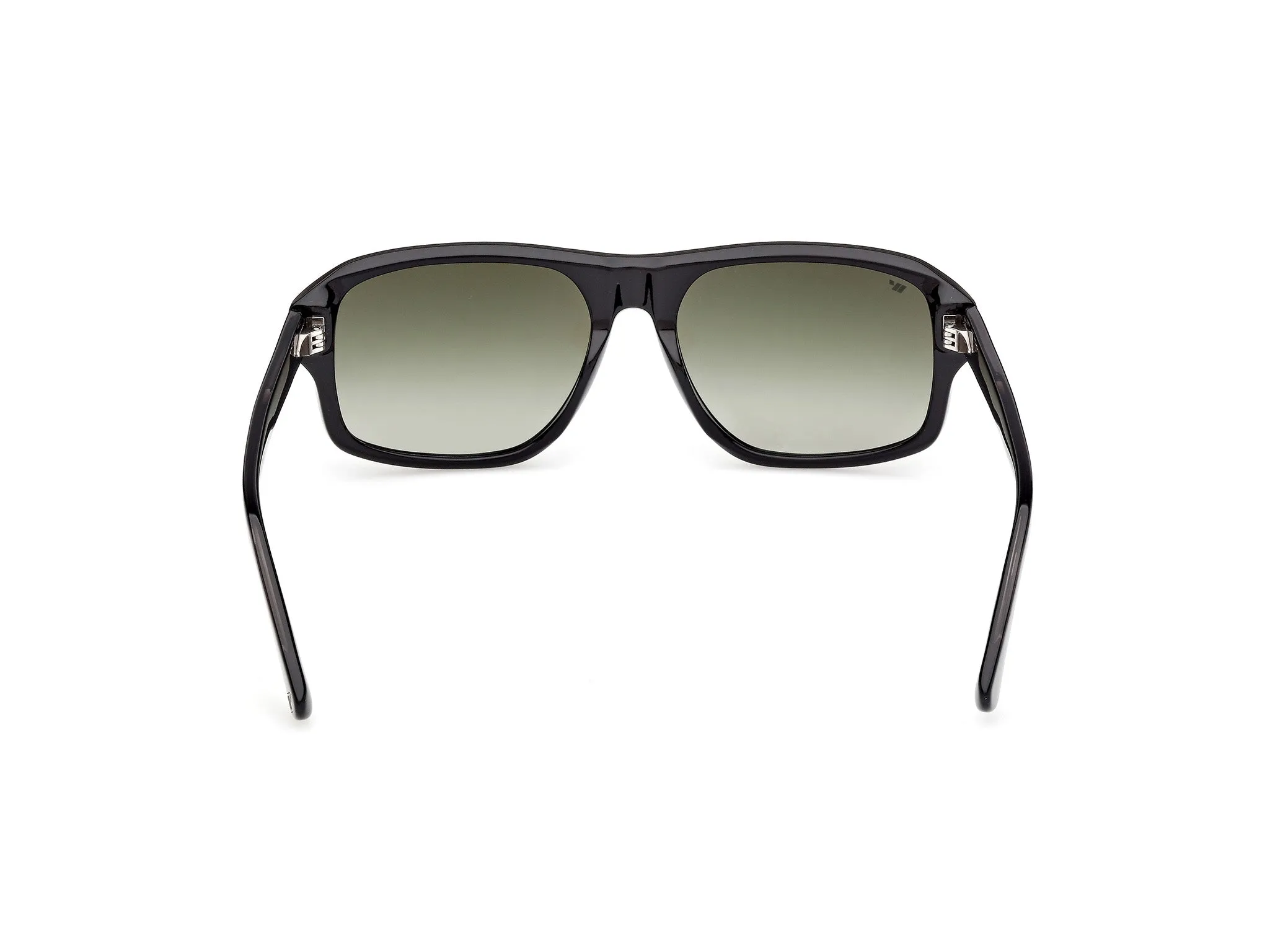 Web WE0393 01P Occhiali da sole Acetato Nero Verde Squadrata Normale - immagine 4