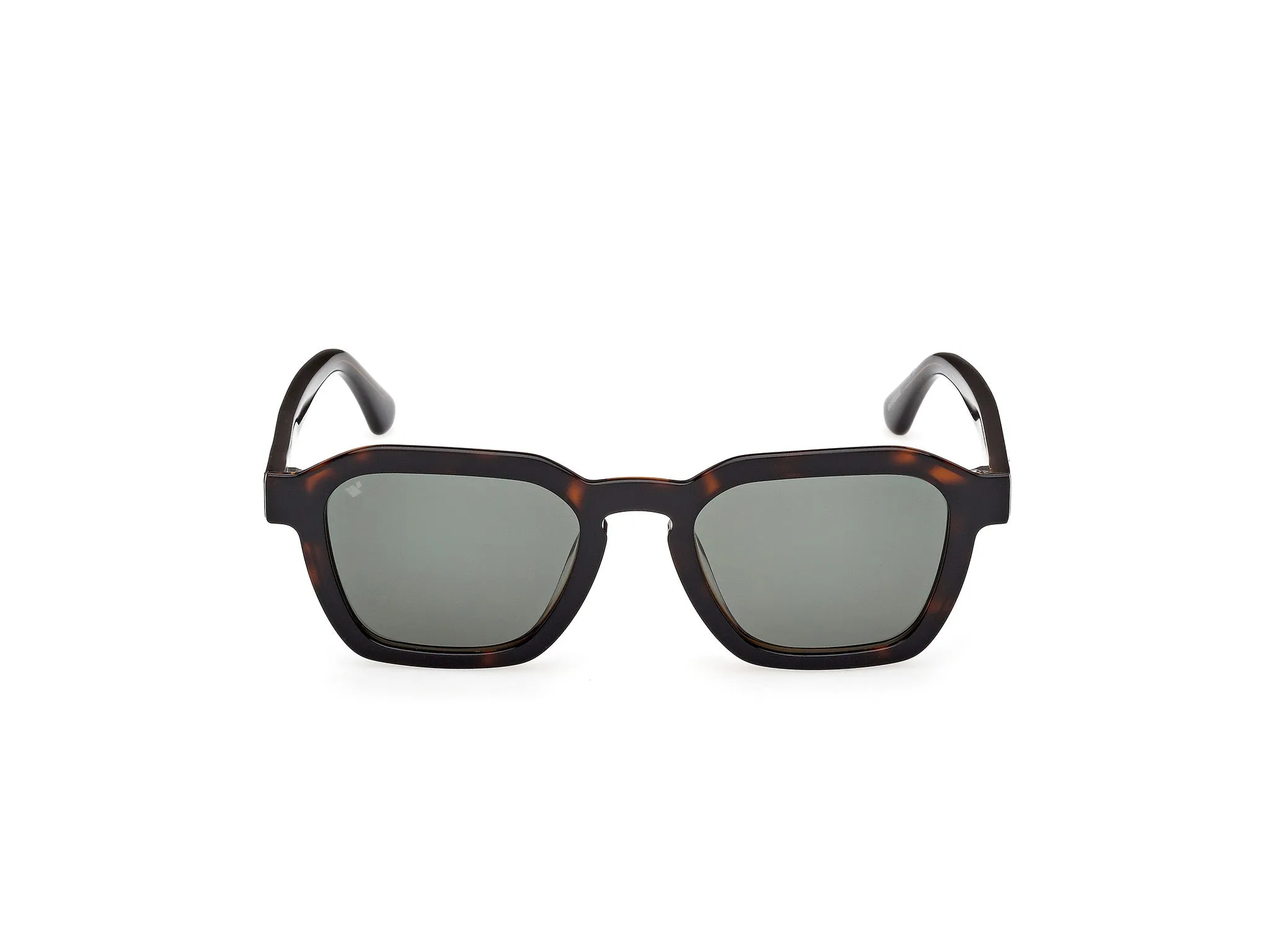 Web WE0392 56N Occhiali da sole Acetato Havana Verde Squadrata Normale - immagine 2