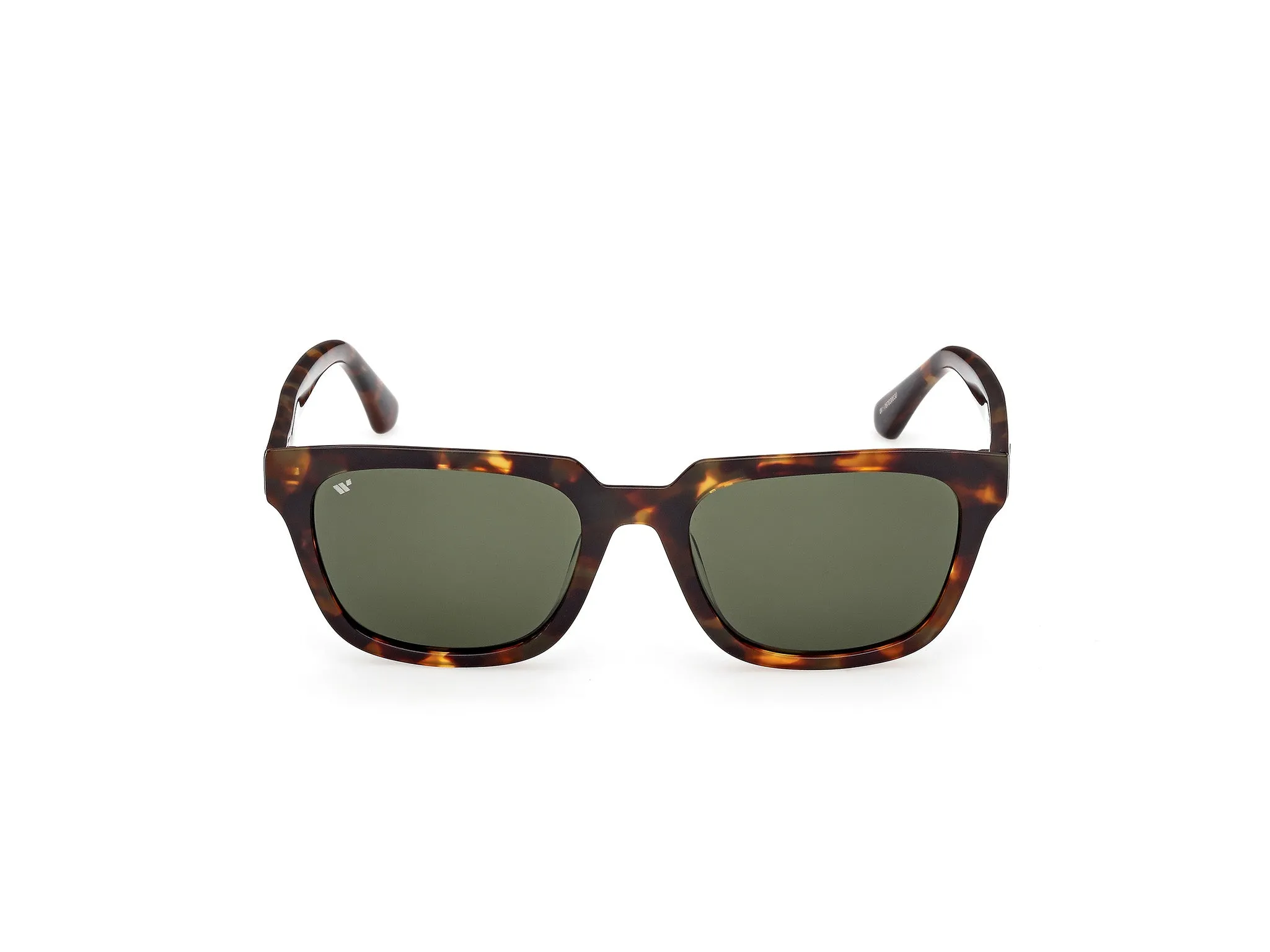 Web WE0391 52N Occhiali da sole Acetato Havana Verde Squadrata Normale - immagine 2