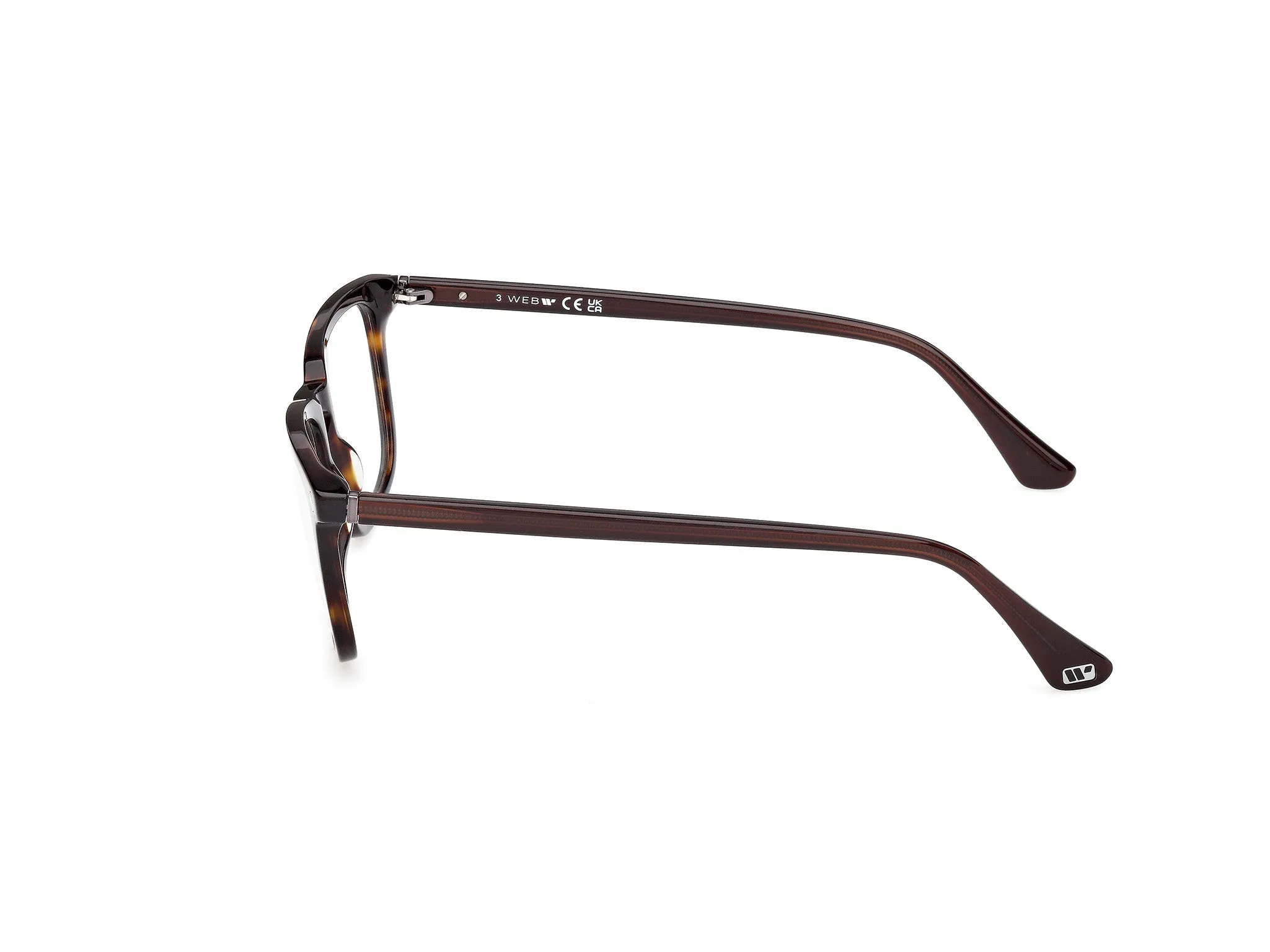 Web WE5430 052 Montature da vista Acetato Havana Squadrata Normale - immagine 3