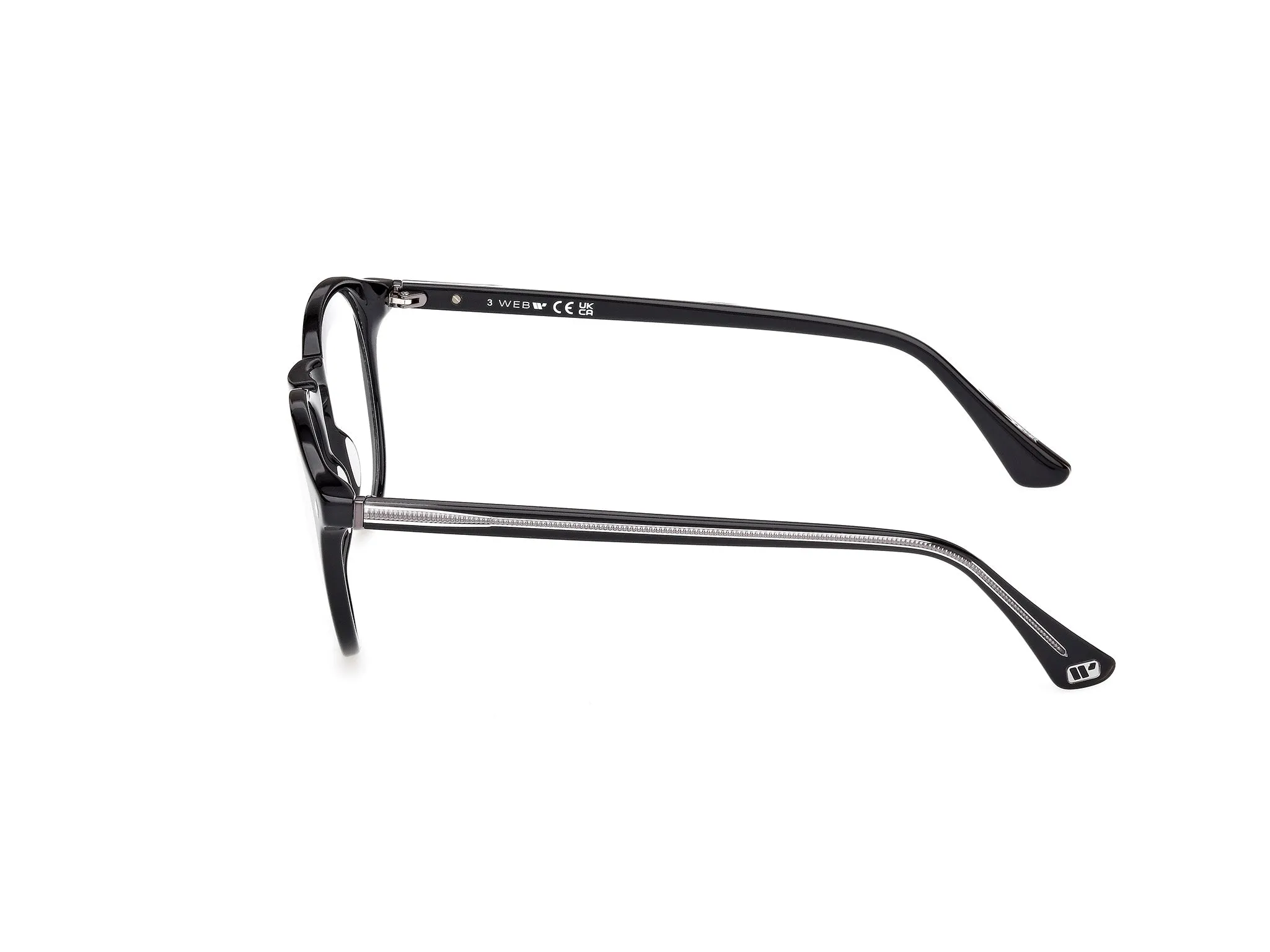 Web WE5387 003 Montature da vista Acetato Nero Rotonda Normale - immagine 3