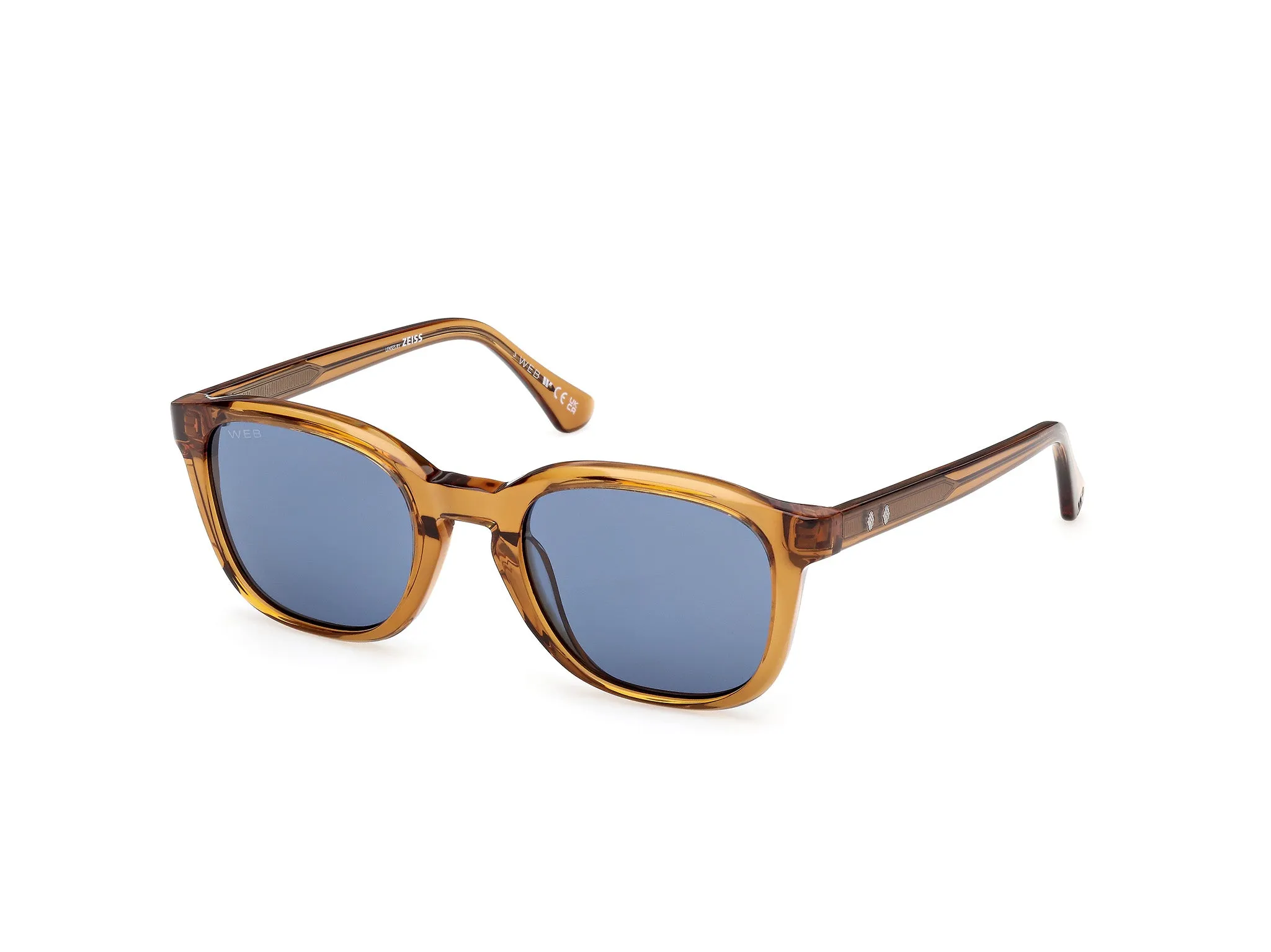 Web WE0390 39V Occhiali da sole Acetato Giallo Blu Rotonda Normale - immagine 1