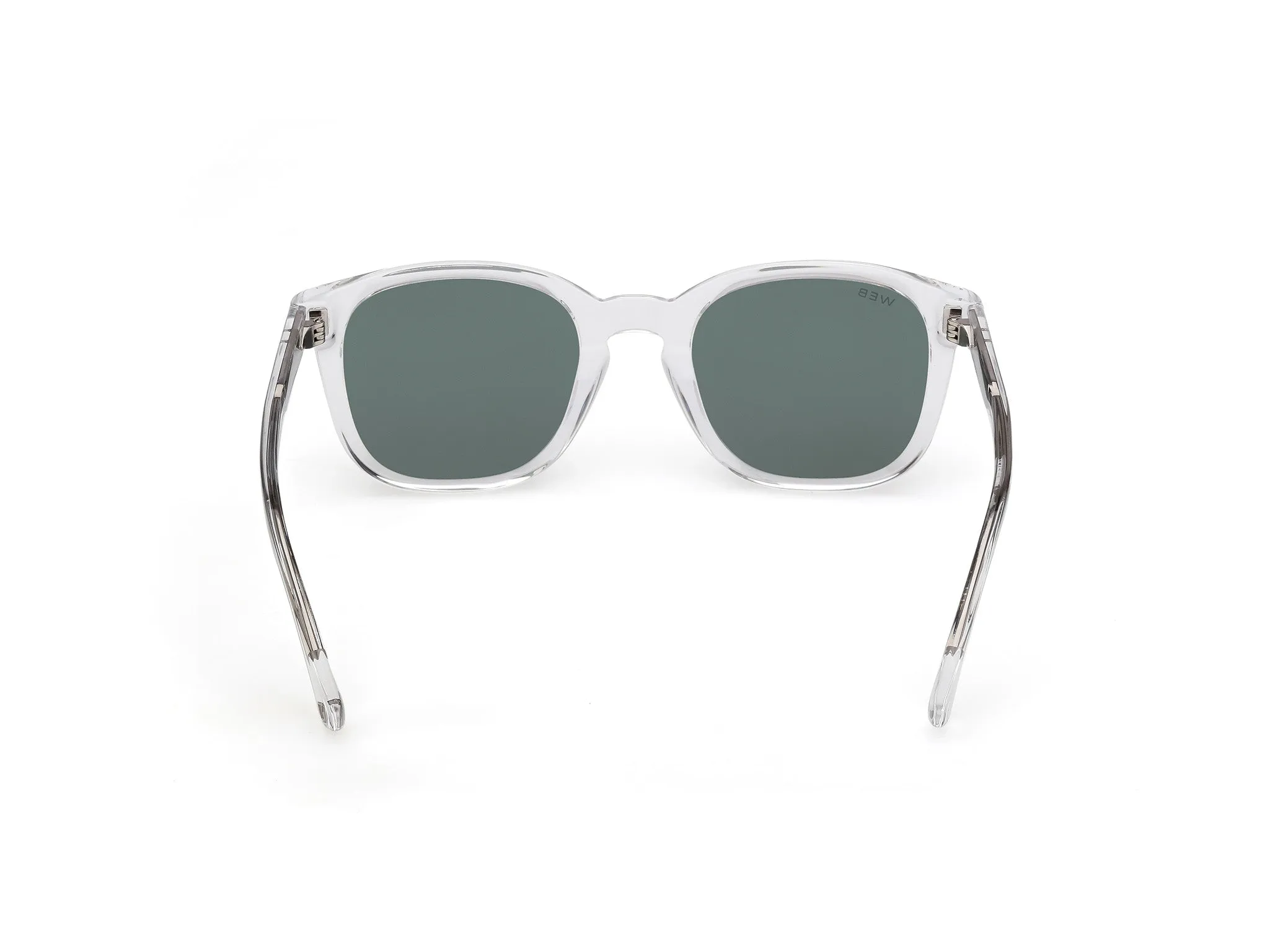 Web WE0390 26N Occhiali da sole Acetato Trasparente Verde Rotonda Normale - immagine 4