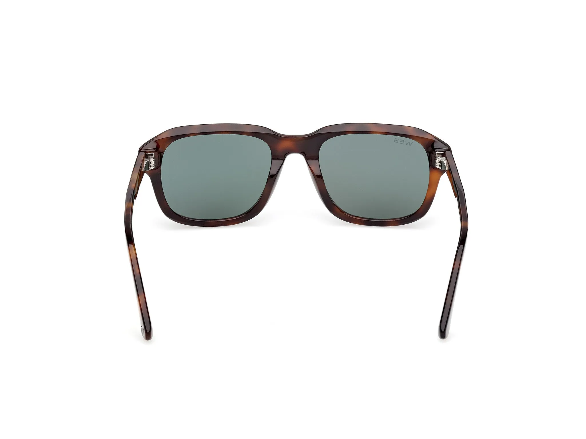 Web WE0389 52N Occhiali da sole Acetato Havana Verde Squadrata Normale - immagine 4