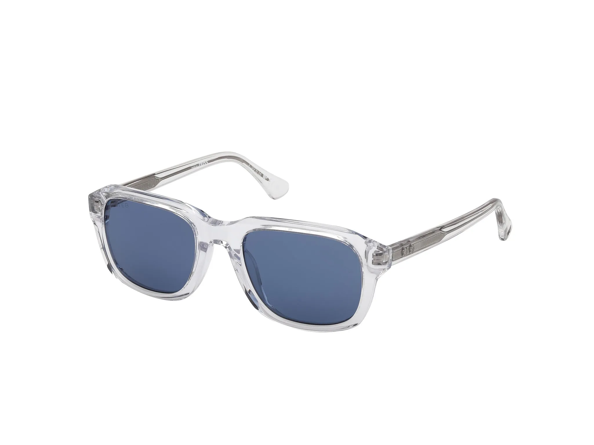 Web WE0389 26V Occhiali da sole Acetato Trasparente Blu Squadrata Normale - immagine 1