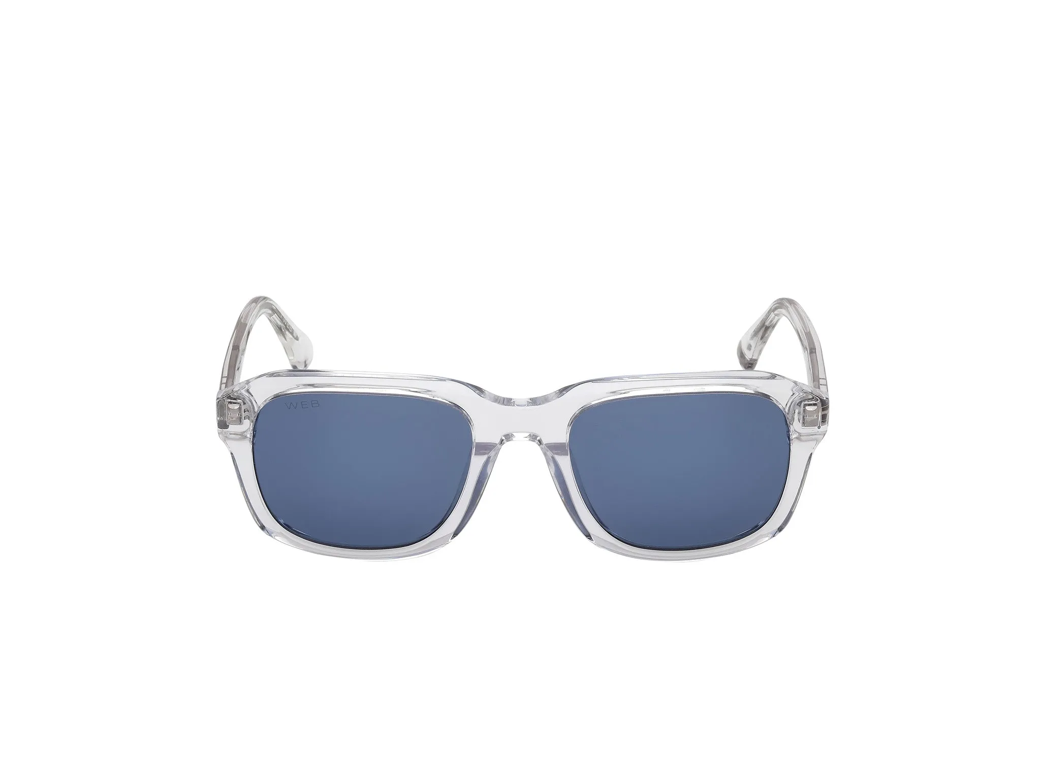 Web WE0389 26V Occhiali da sole Acetato Trasparente Blu Squadrata Normale - immagine 2
