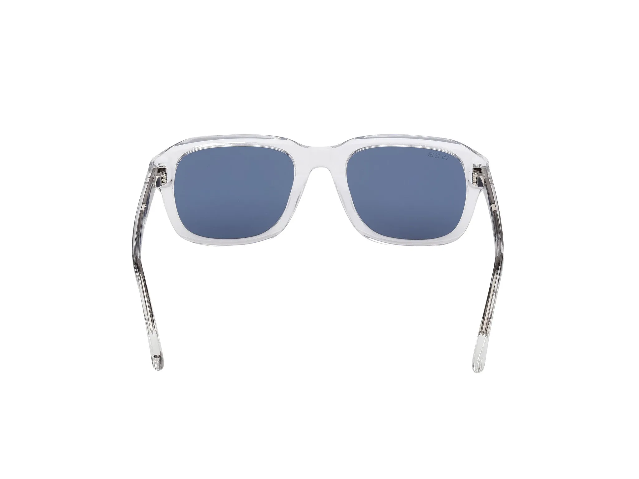Web WE0389 26V Occhiali da sole Acetato Trasparente Blu Squadrata Normale - immagine 4