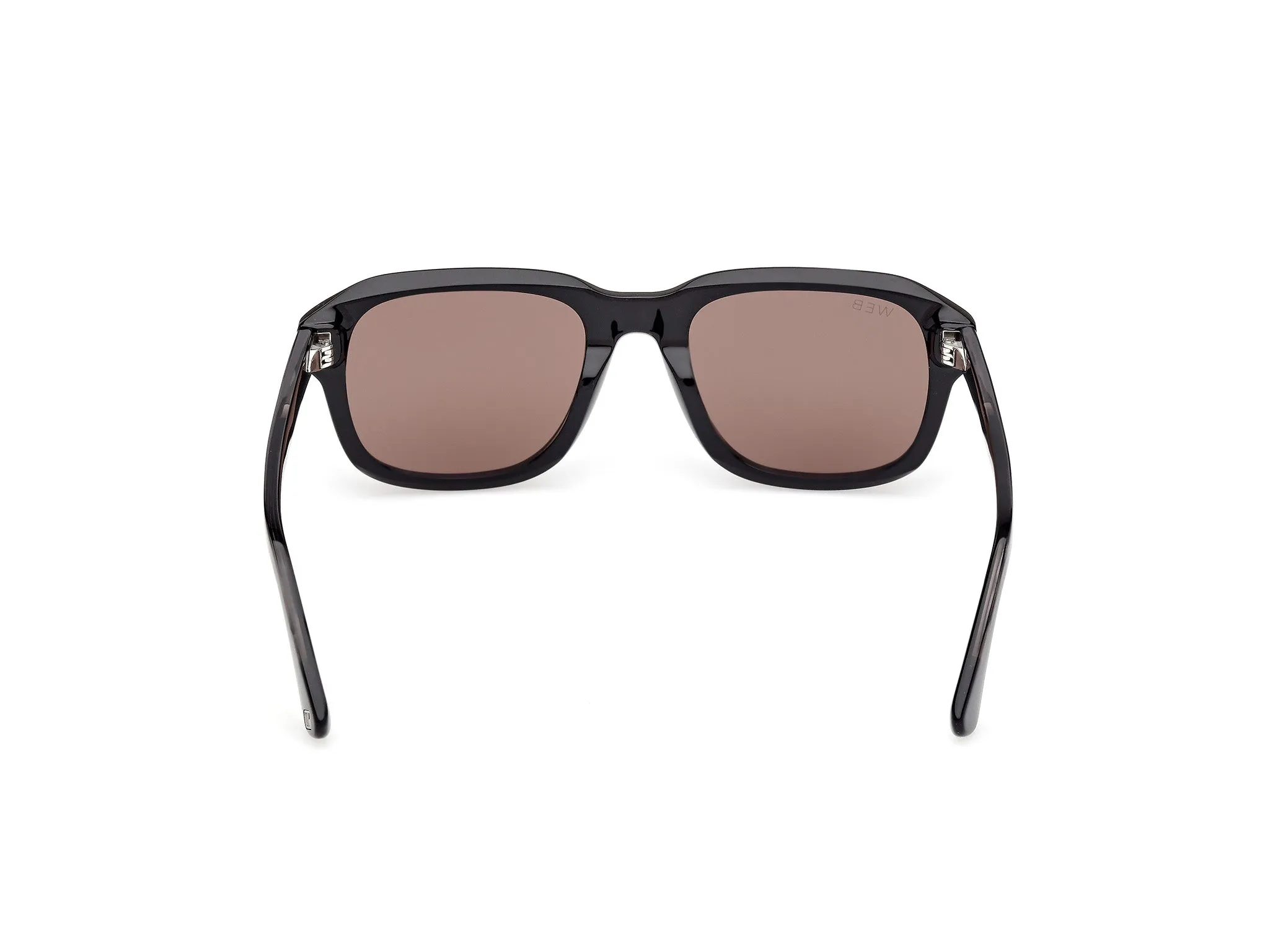 Web WE0389 01E Occhiali da sole Acetato Nero Marrone Squadrata Normale - immagine 4