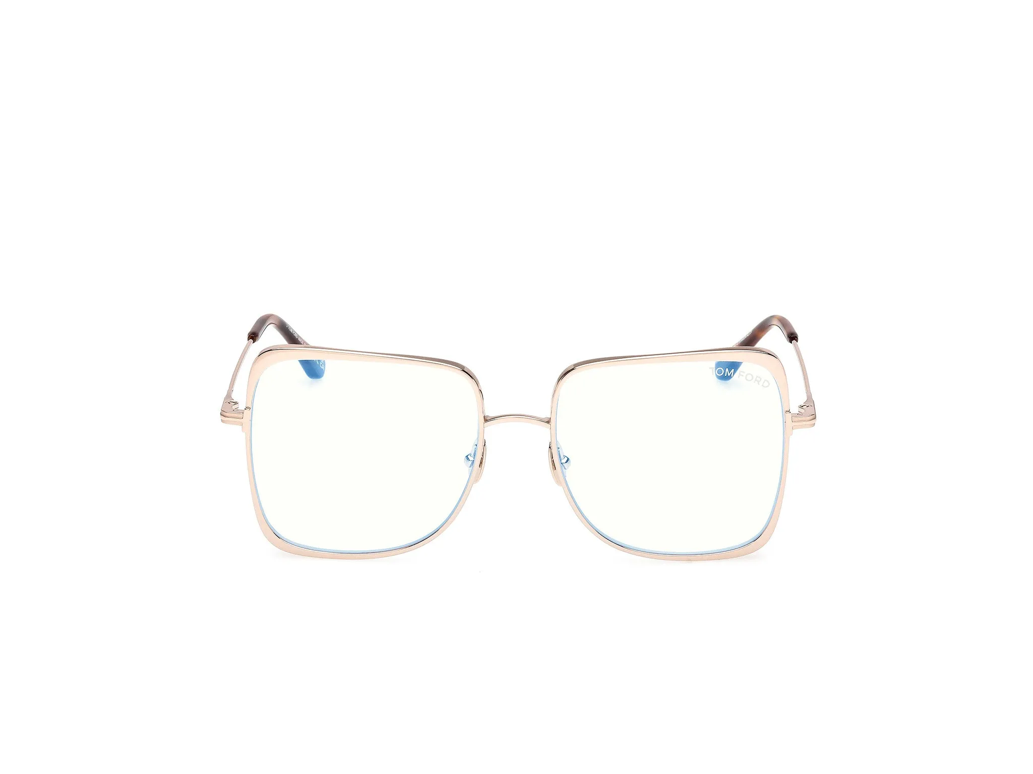 TOM FORD FT6098-B 028 Montature da vista Titanio Oro Geometrica Normale - immagine 2