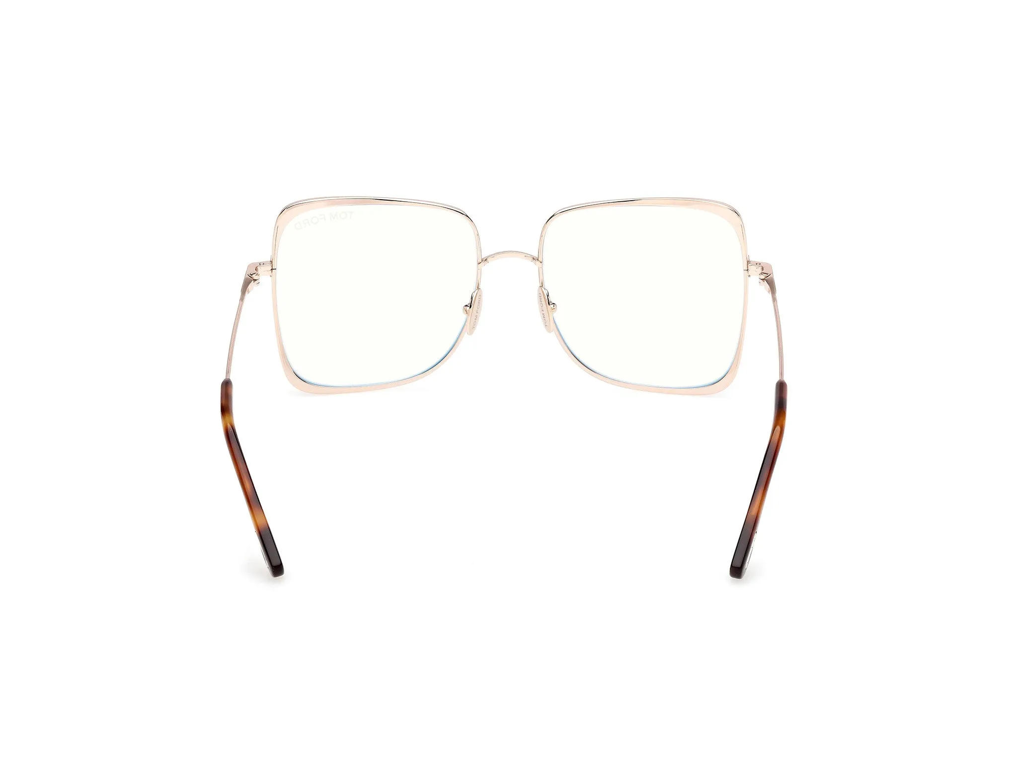 TOM FORD FT6098-B 028 Montature da vista Titanio Oro Geometrica Normale - immagine 4