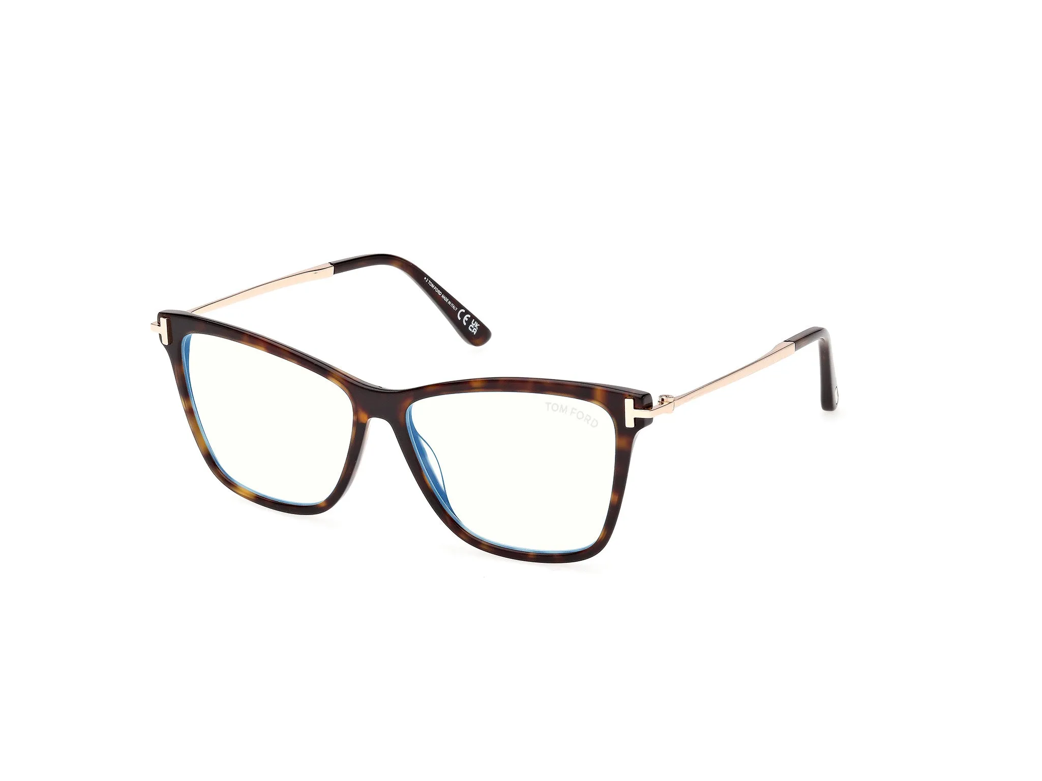 TOM FORD FT6097-B 052 Montature da vista Acetato Havana Farfalla Normale - immagine 1