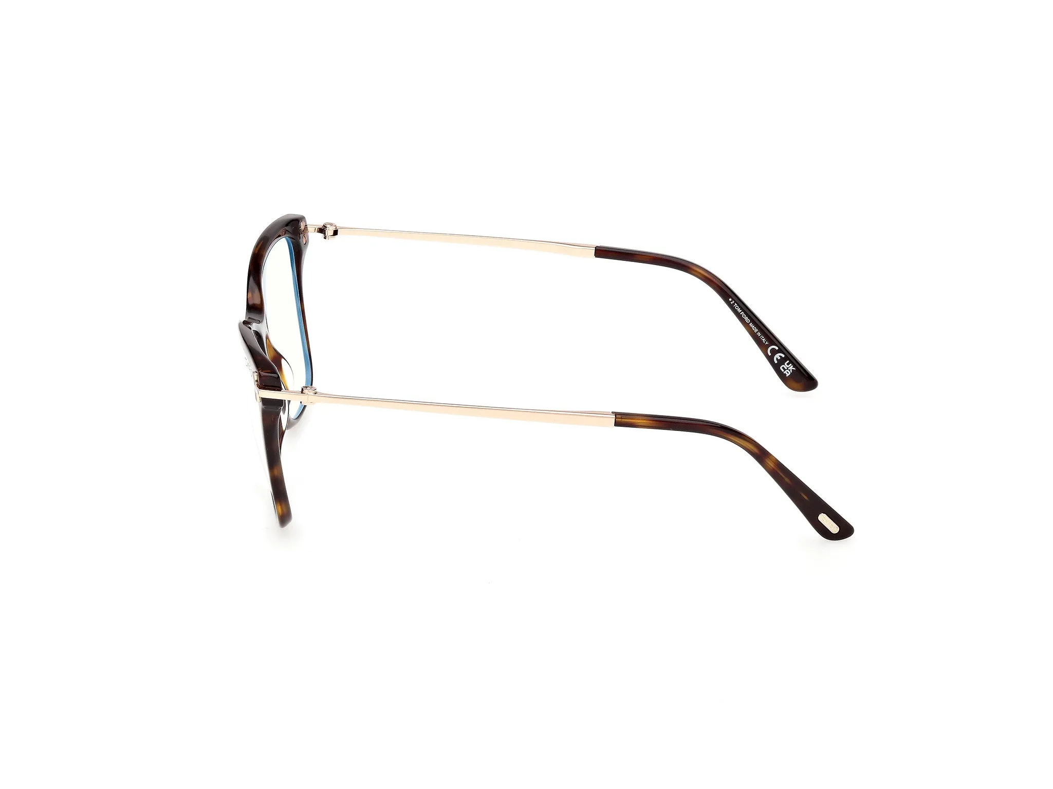 TOM FORD FT6097-B 052 Montature da vista Acetato Havana Farfalla Normale - immagine 3