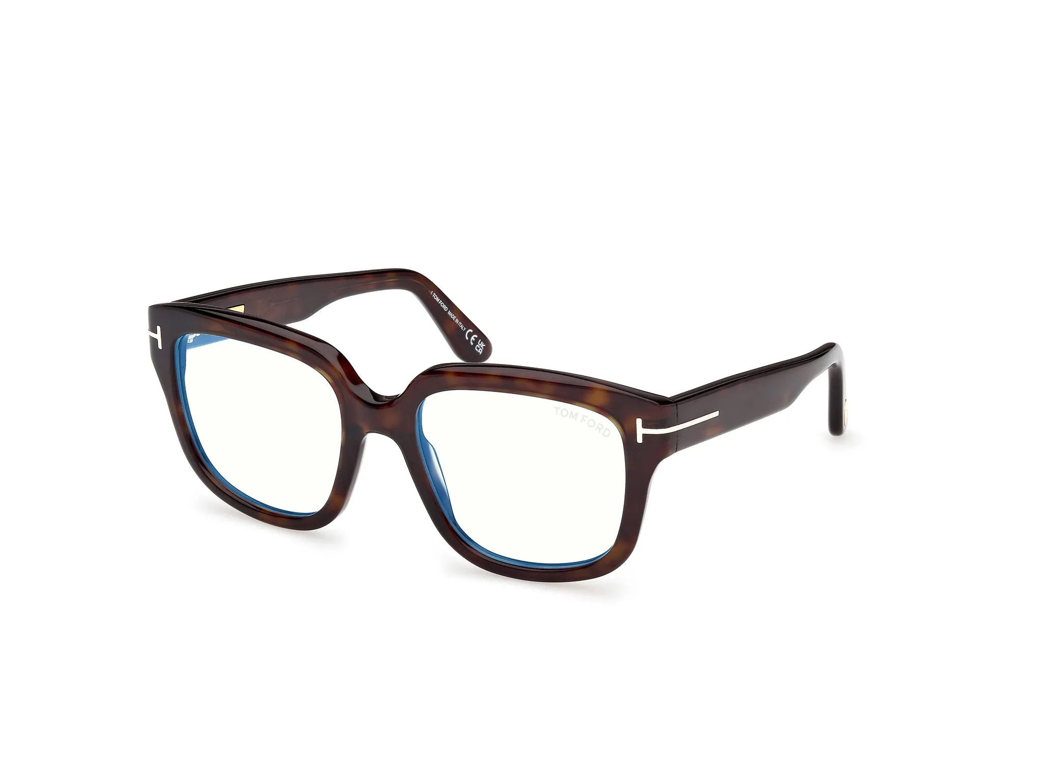 TOM FORD FT6094-B 052 Montature da vista Acetato Havana Squadrata Normale - immagine 1